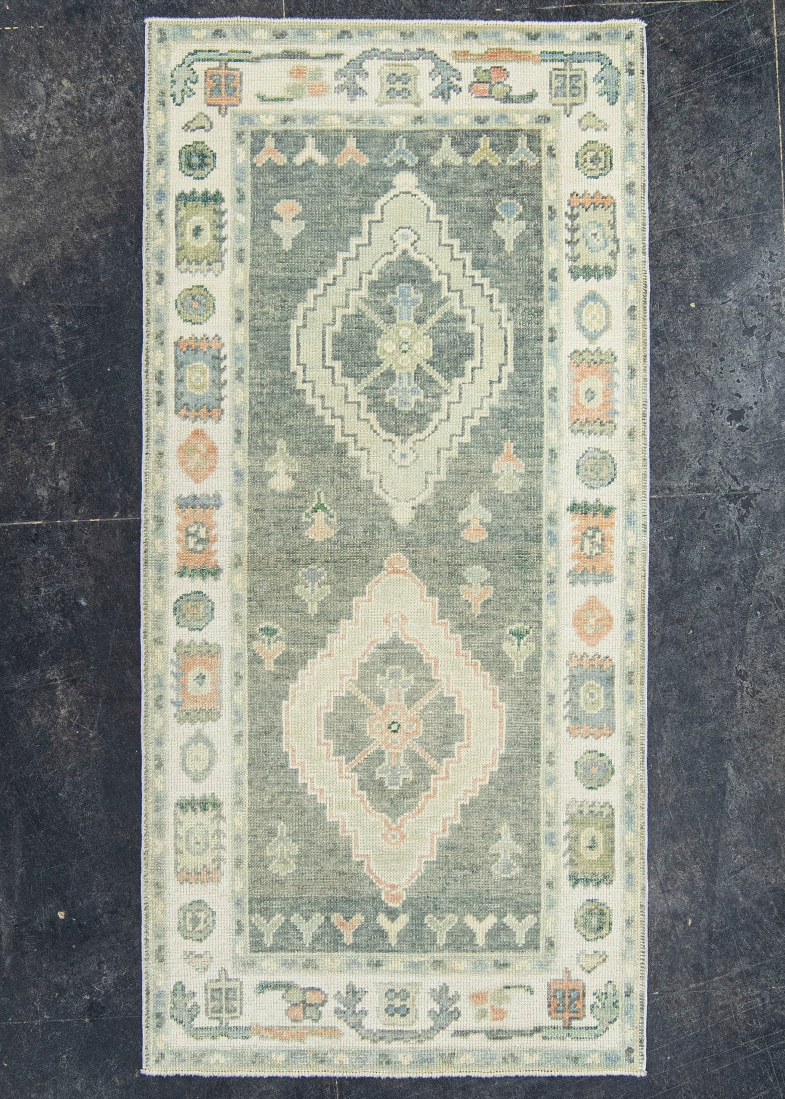 Turkish Oushak Runner Rug 3'1" x 6'4" #22136