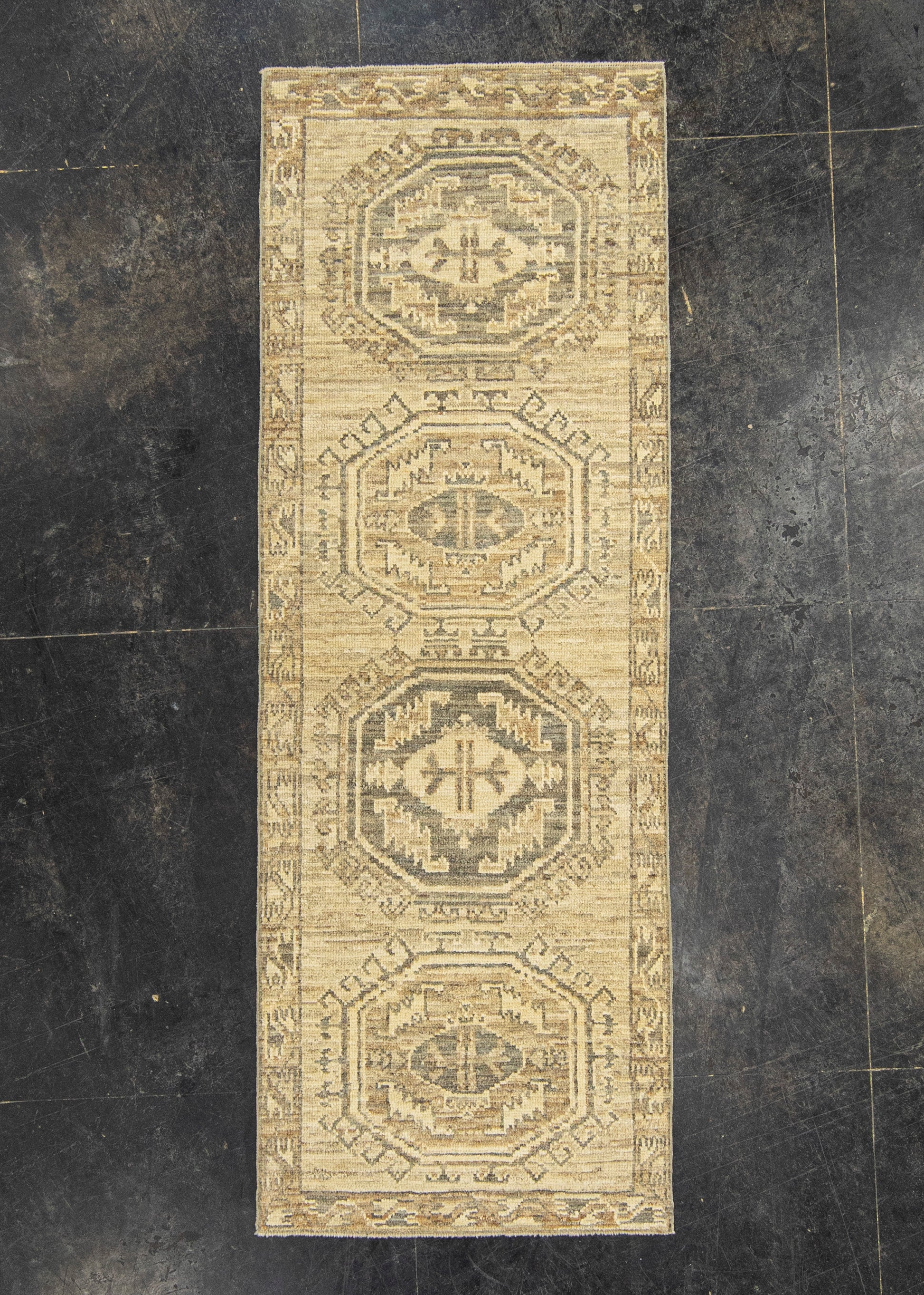Turkish Oushak Rug 2'8" x 7'6" #23020