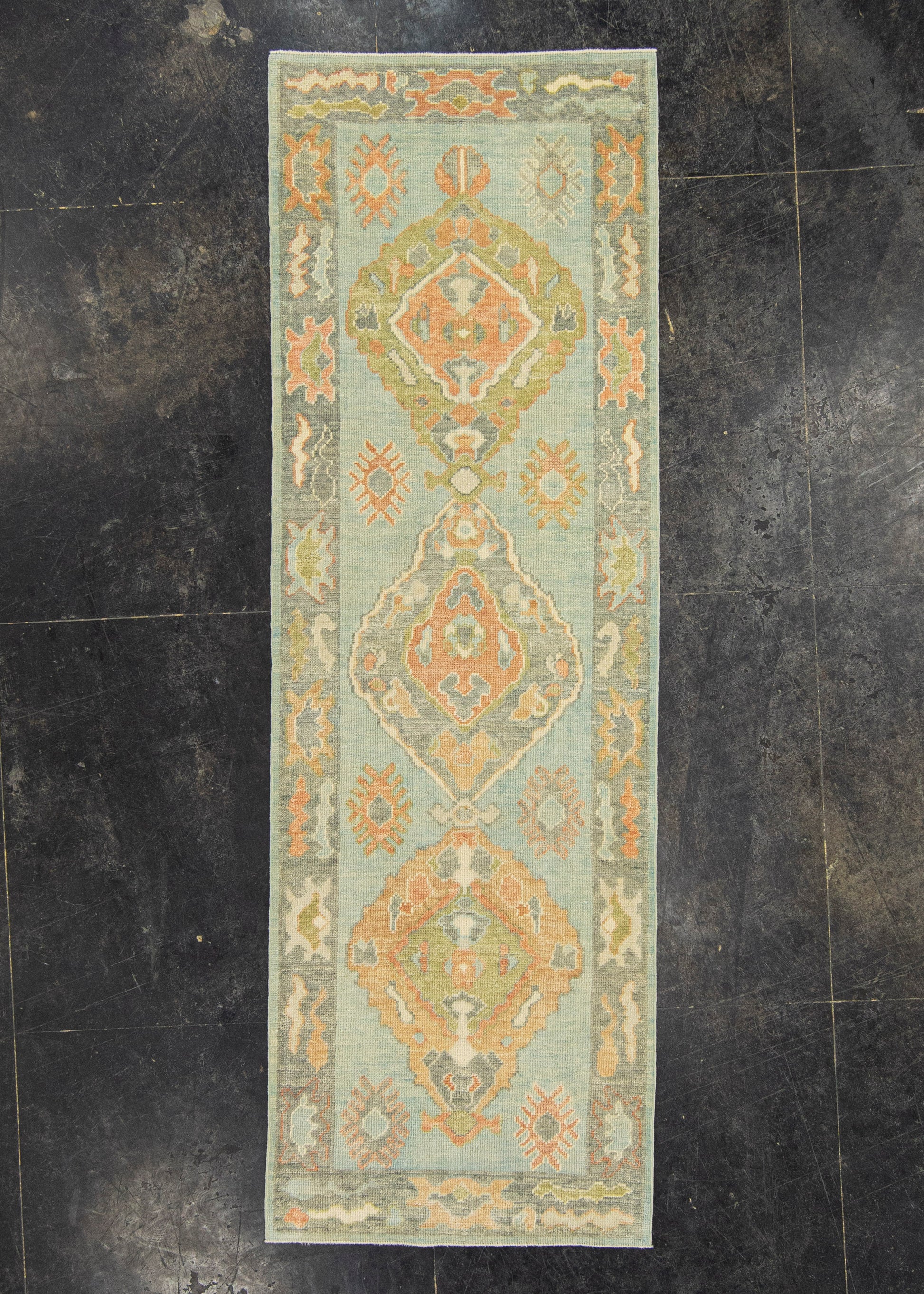 Turkish Oushak Rug 2'10" x 8'8" #22147