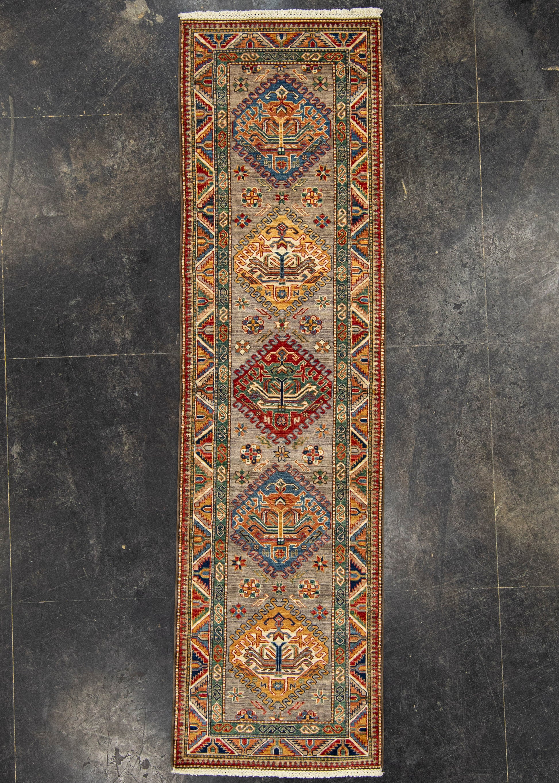 Oriental Handmade Rug  2'7" x 9'3" #22896
