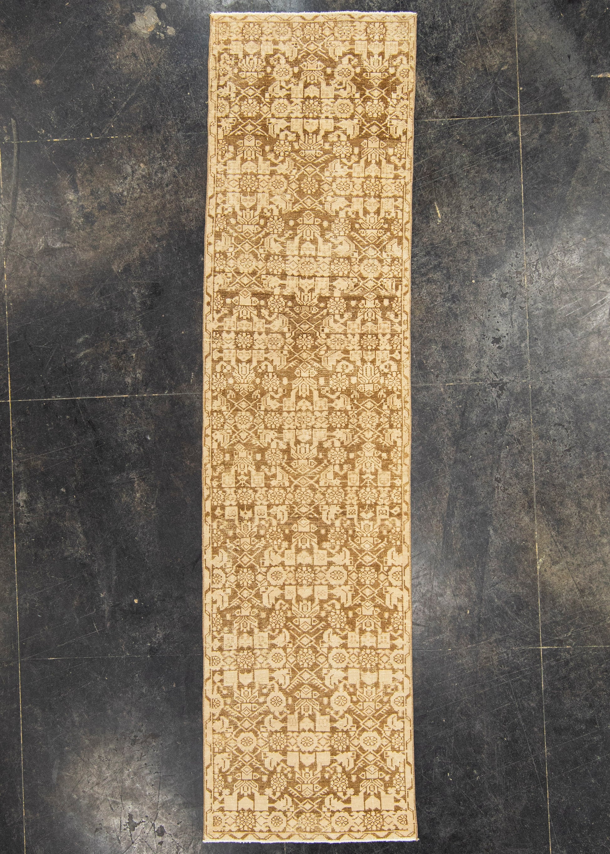 Turkish Vintage Rug  2'5" x 9'5" #22785
