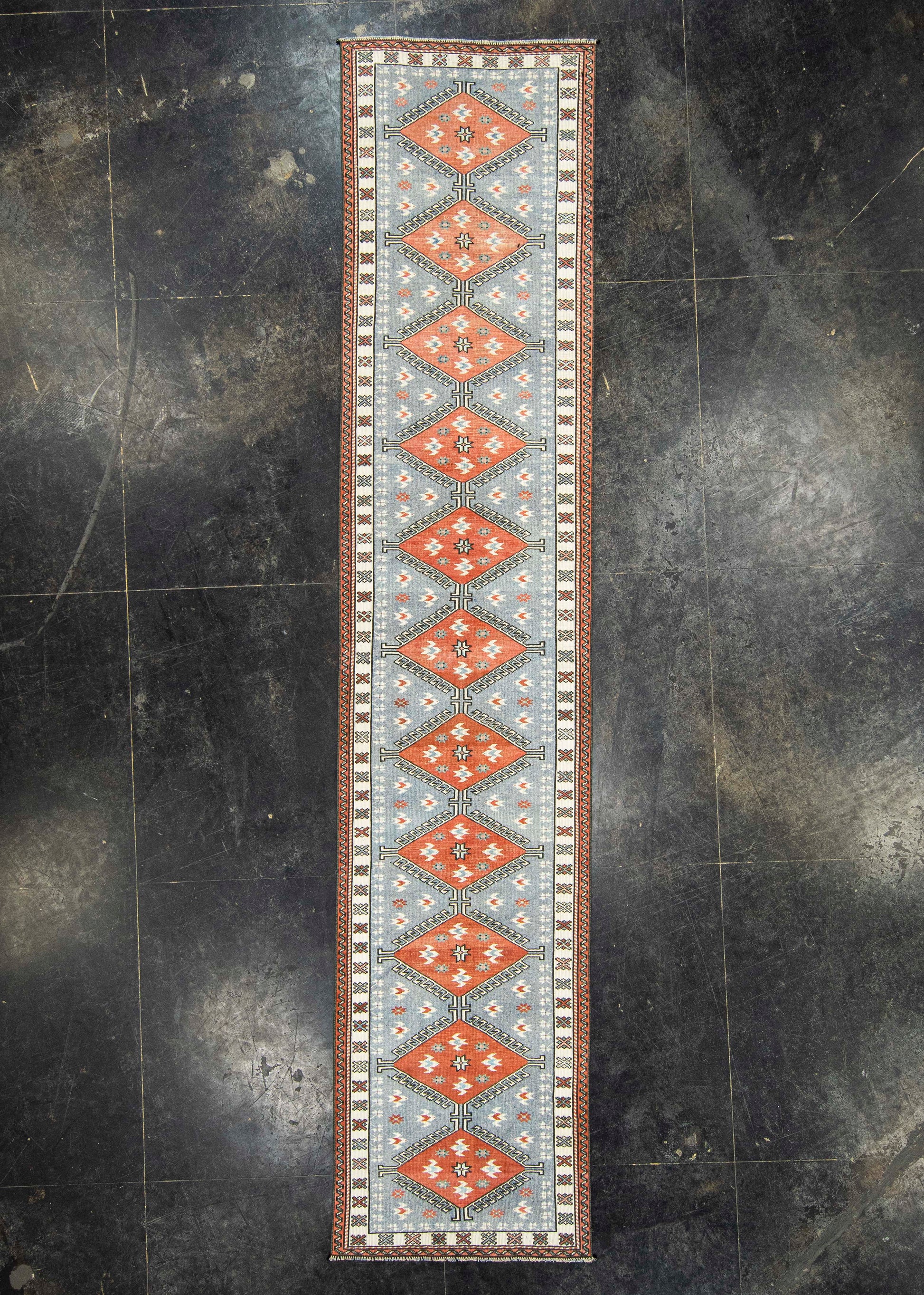 Turkish Vintage Rug  2'7 x 12'6" #22764