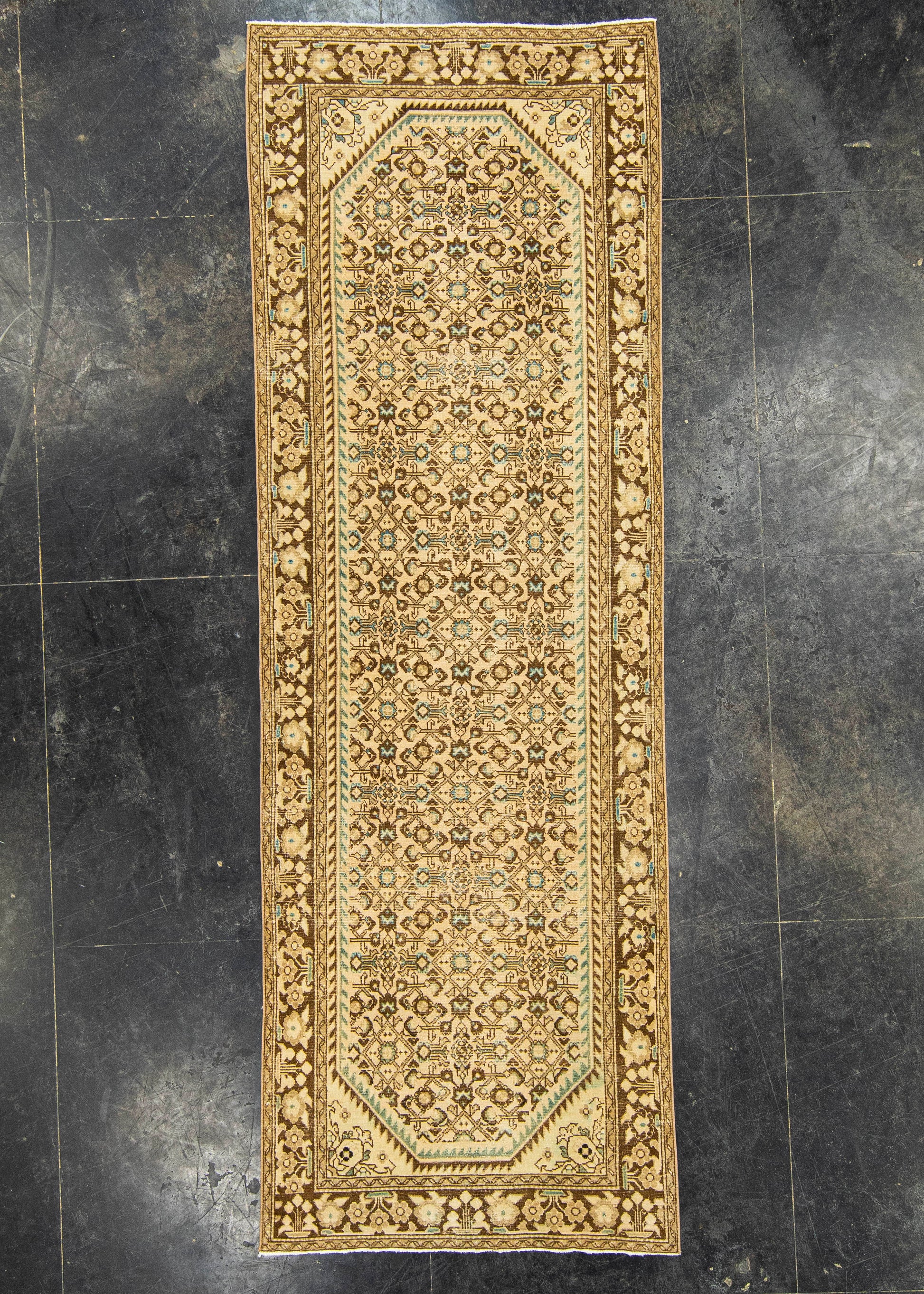Turkish Vintage Rug  3'4" x 10'2" #22793