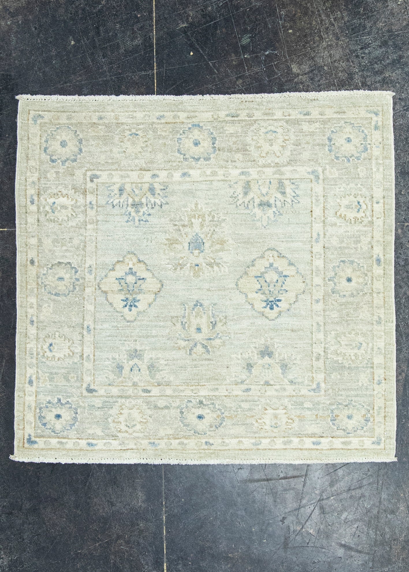 Oushak Square Rug 3'2"x 3'1" #22732