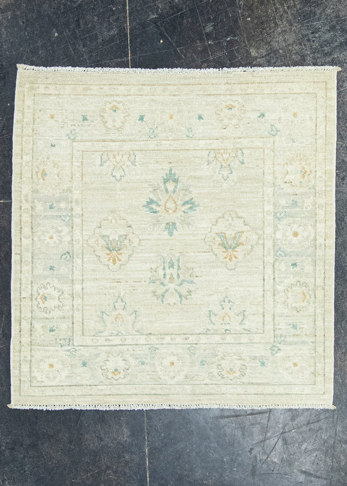 Oushak Square Rug 3'1" x 3'3" #22734