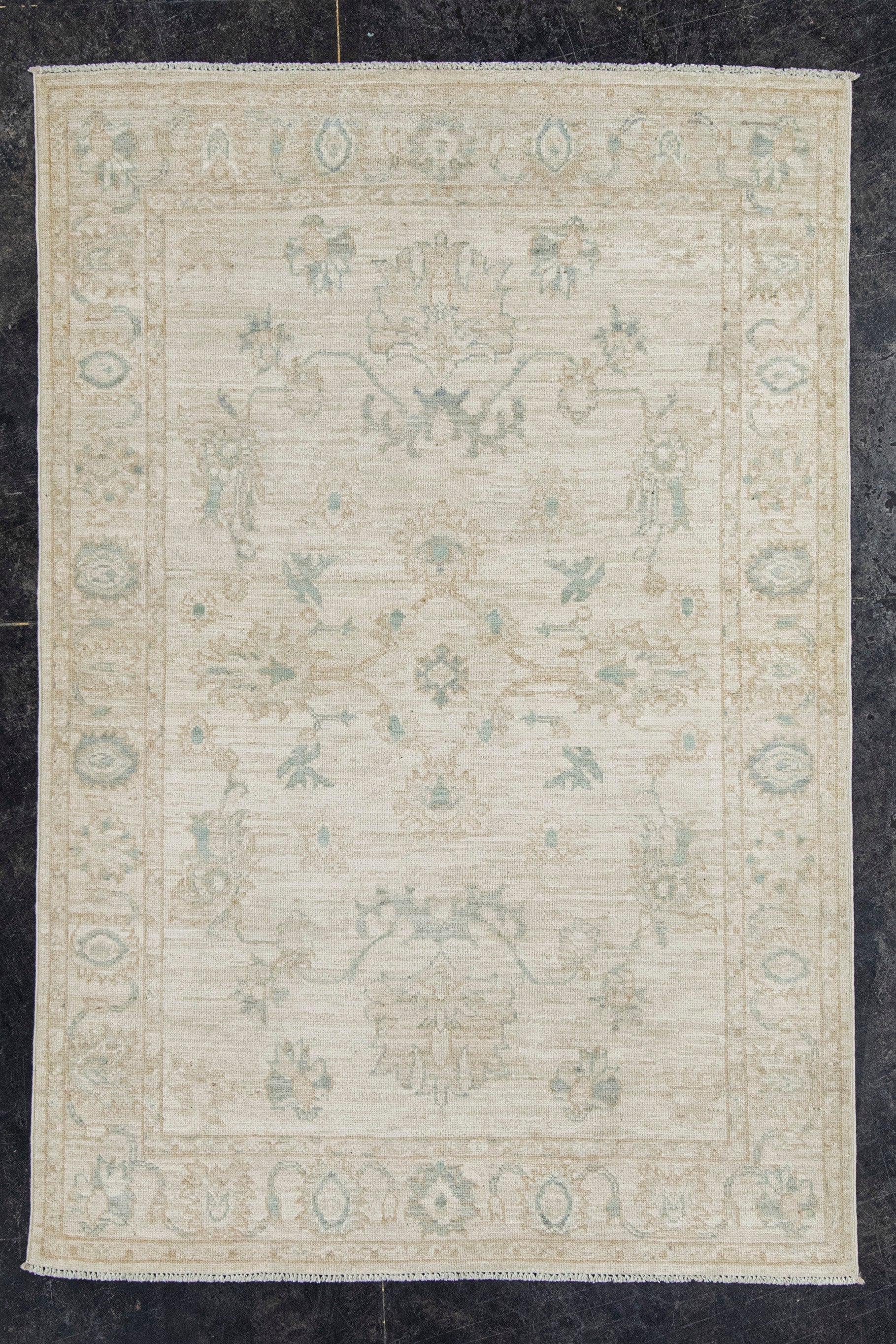 Oushak Rug 4'0" x 5'11" #22726