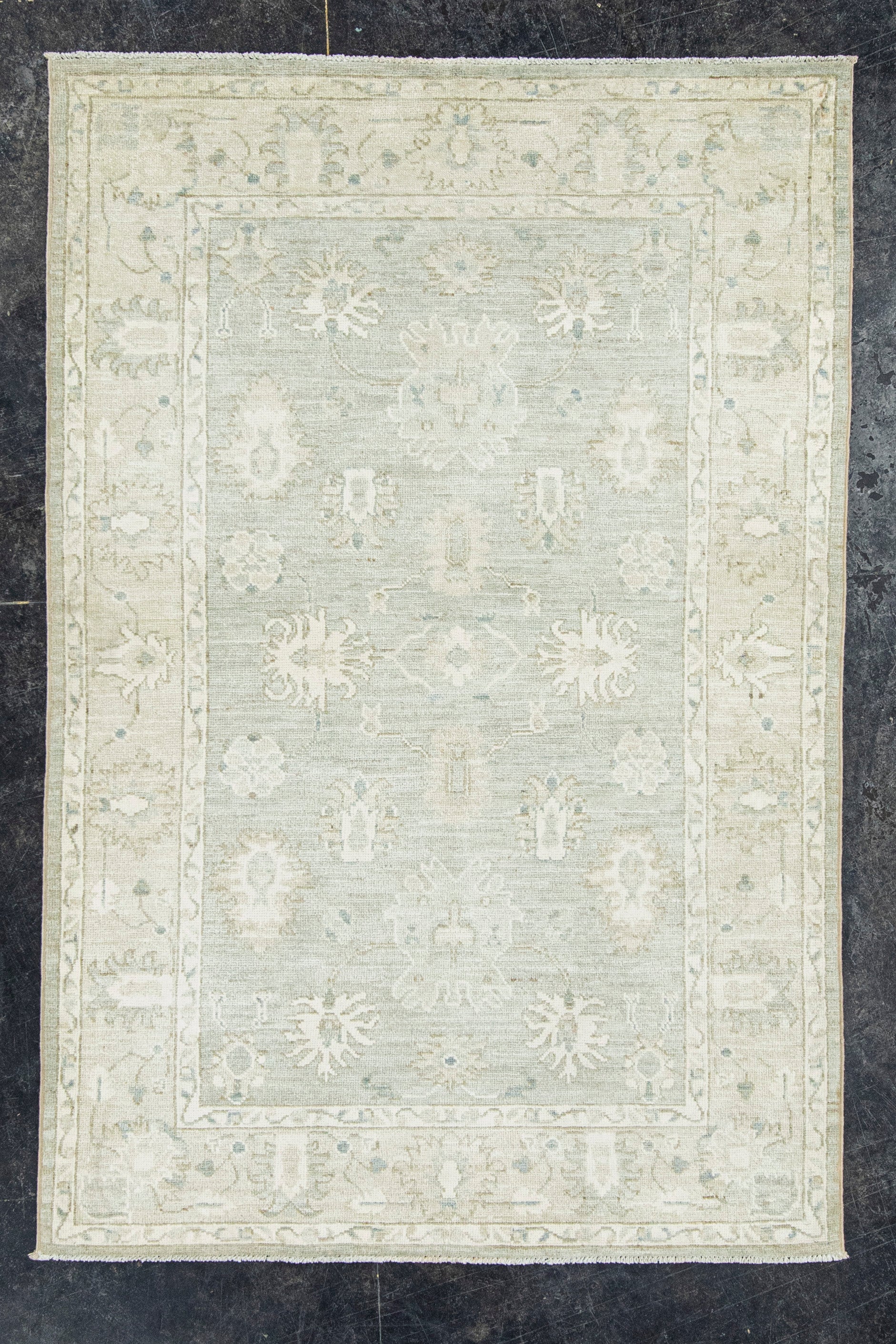 Oushak Rug 4'0" x 6'1" #22749