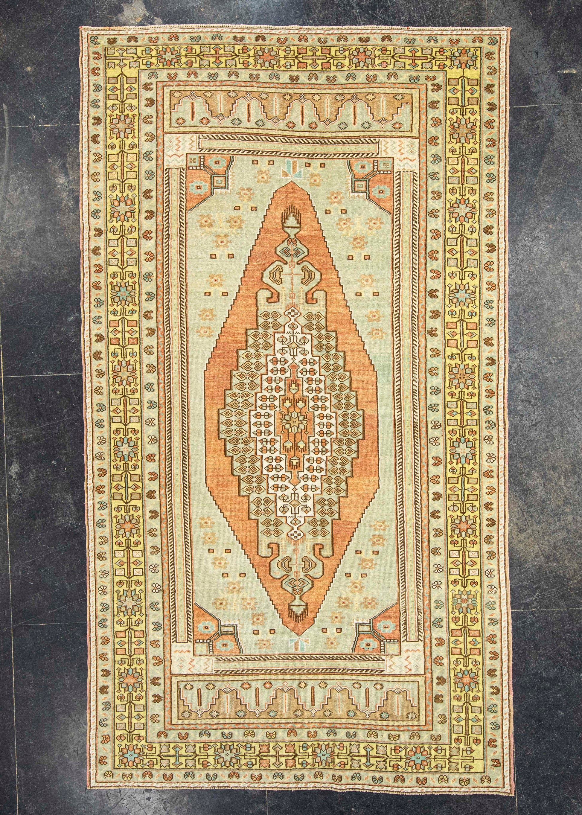 Turkish Vintage Rug 5'1" x 9'2" #22902