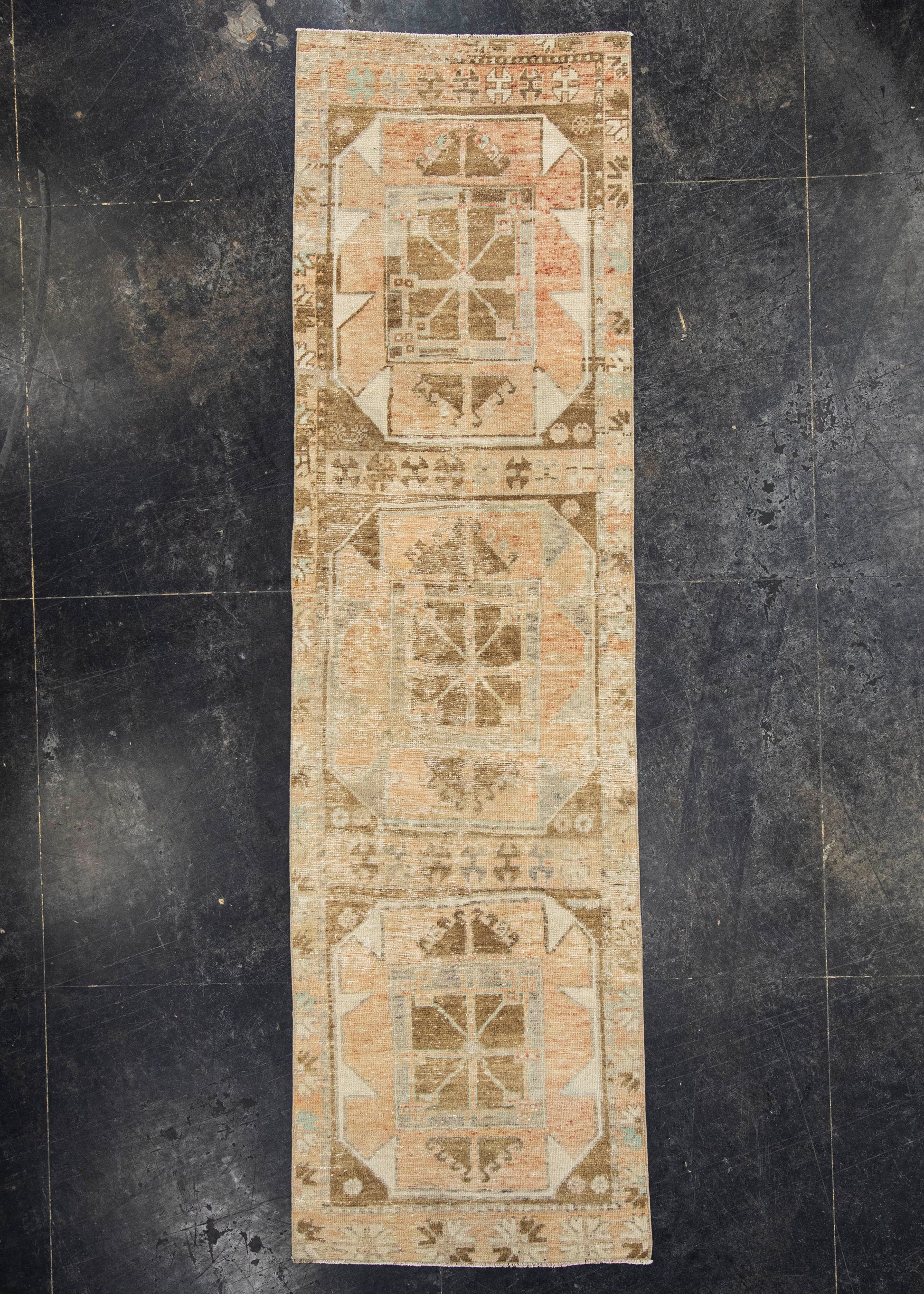 Turkish Vintage Runner Rug 2'8" x 9'4" #24420