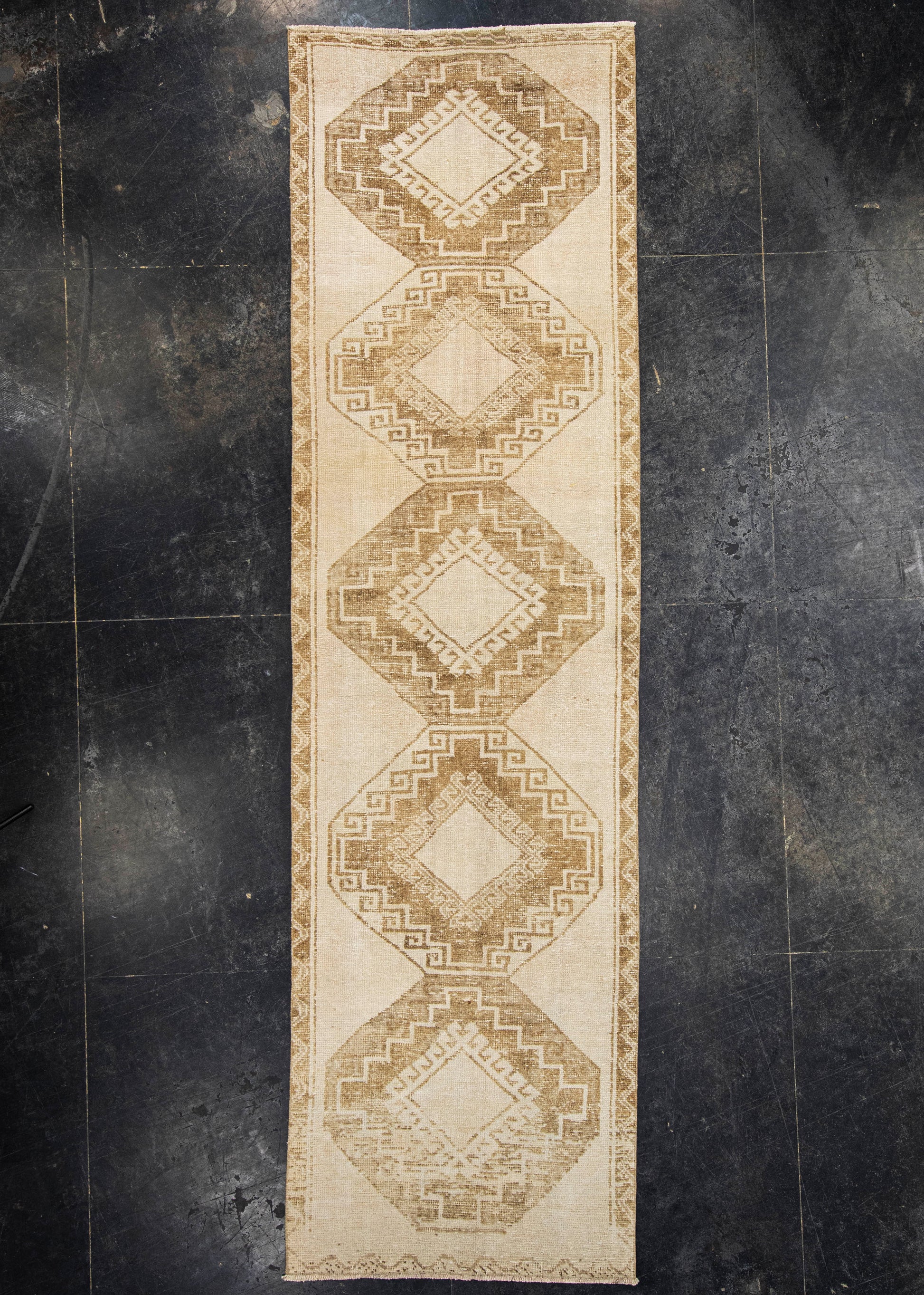 Turkish Vintage Runner Rug 3' x 10'7" #24426