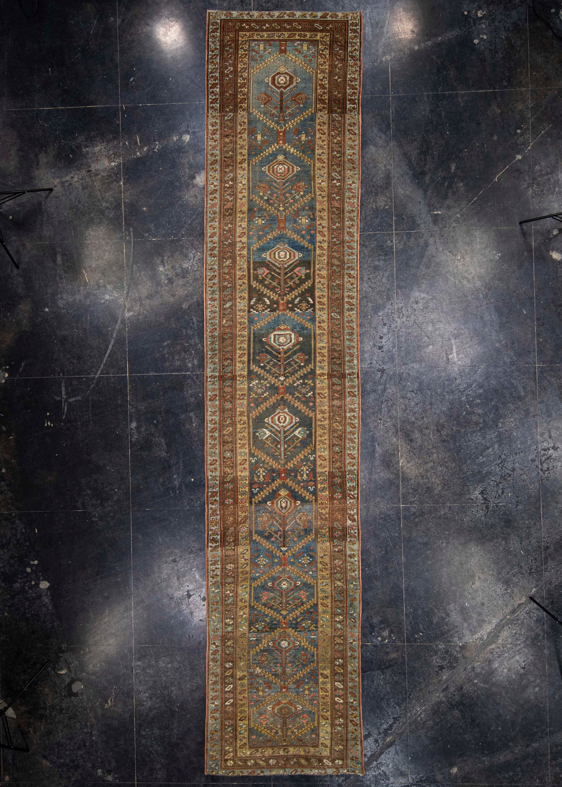 Turkish Antique Runner Rug 3'6" x 16'9" #23672