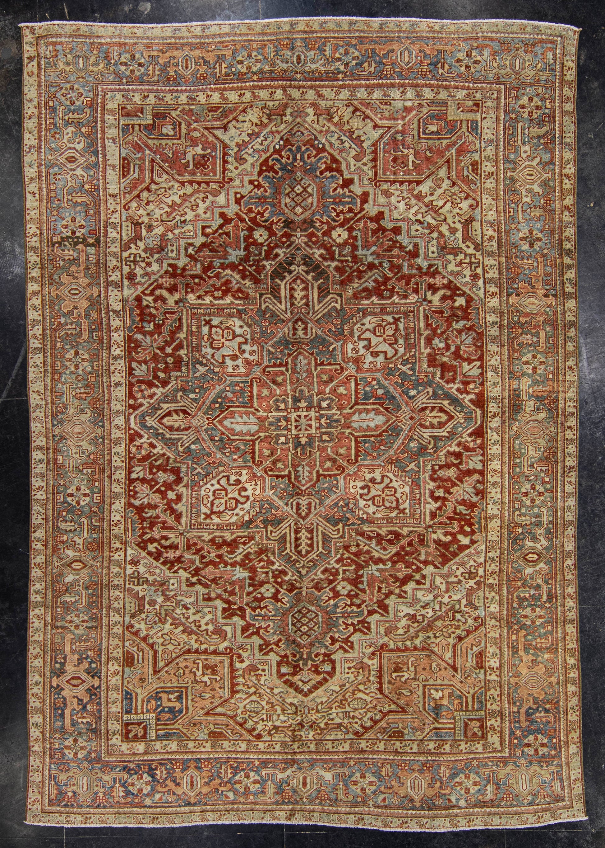 Turkish Antique Runner Rug 7'6" x 10'10" #23669