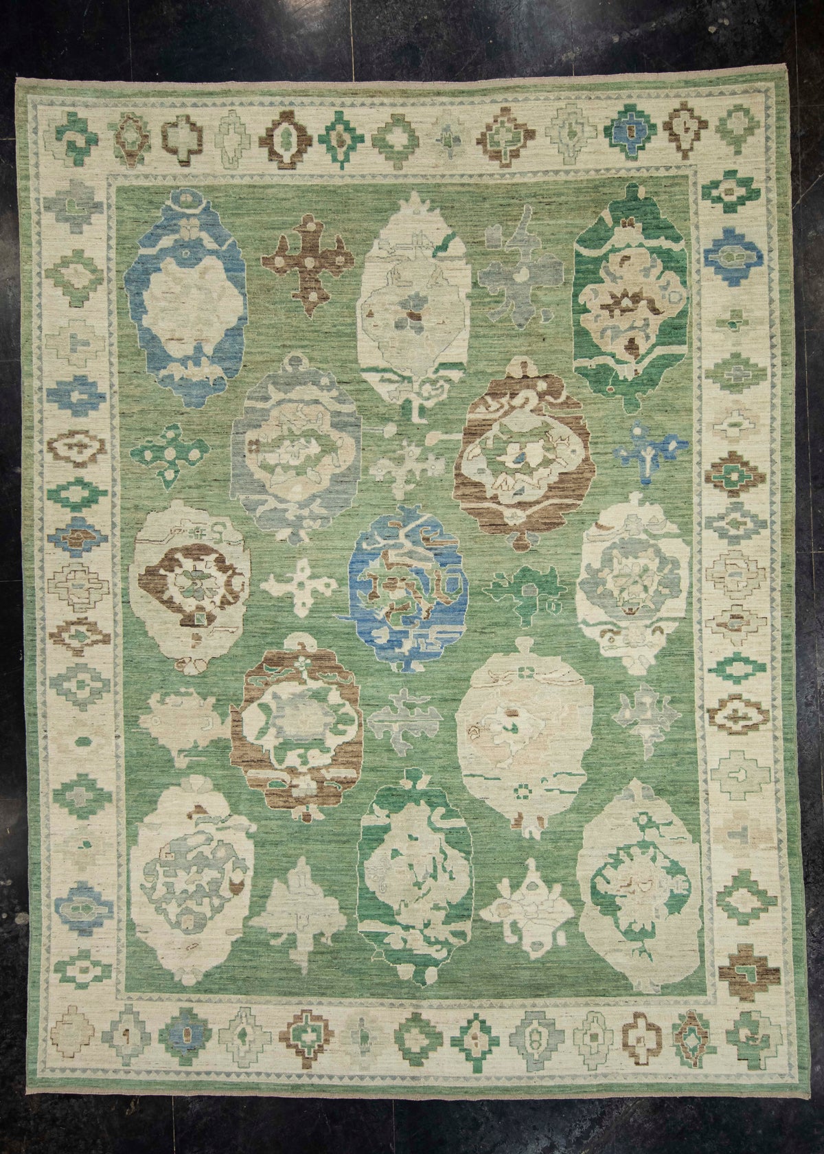 Turkish Oushak Rug 10'6" x 13'10" #24906
