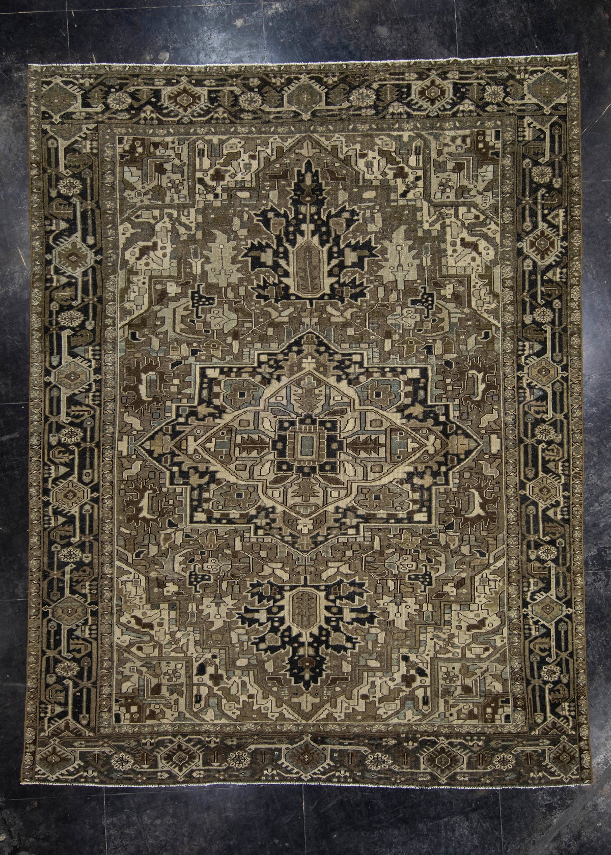 Antique Turkish Rug 8'6'' x 11' #12112