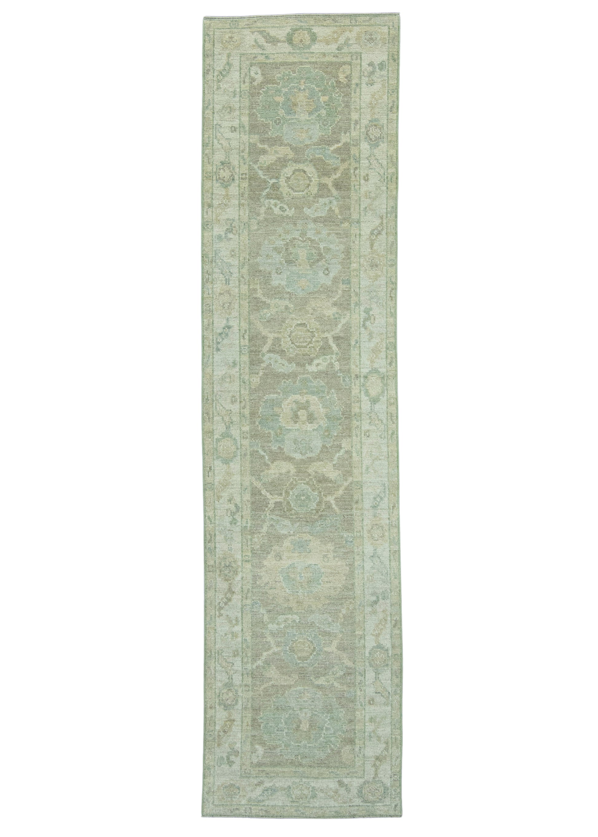Turkish Oushak Rug 2'6" x 10'4" #19287
