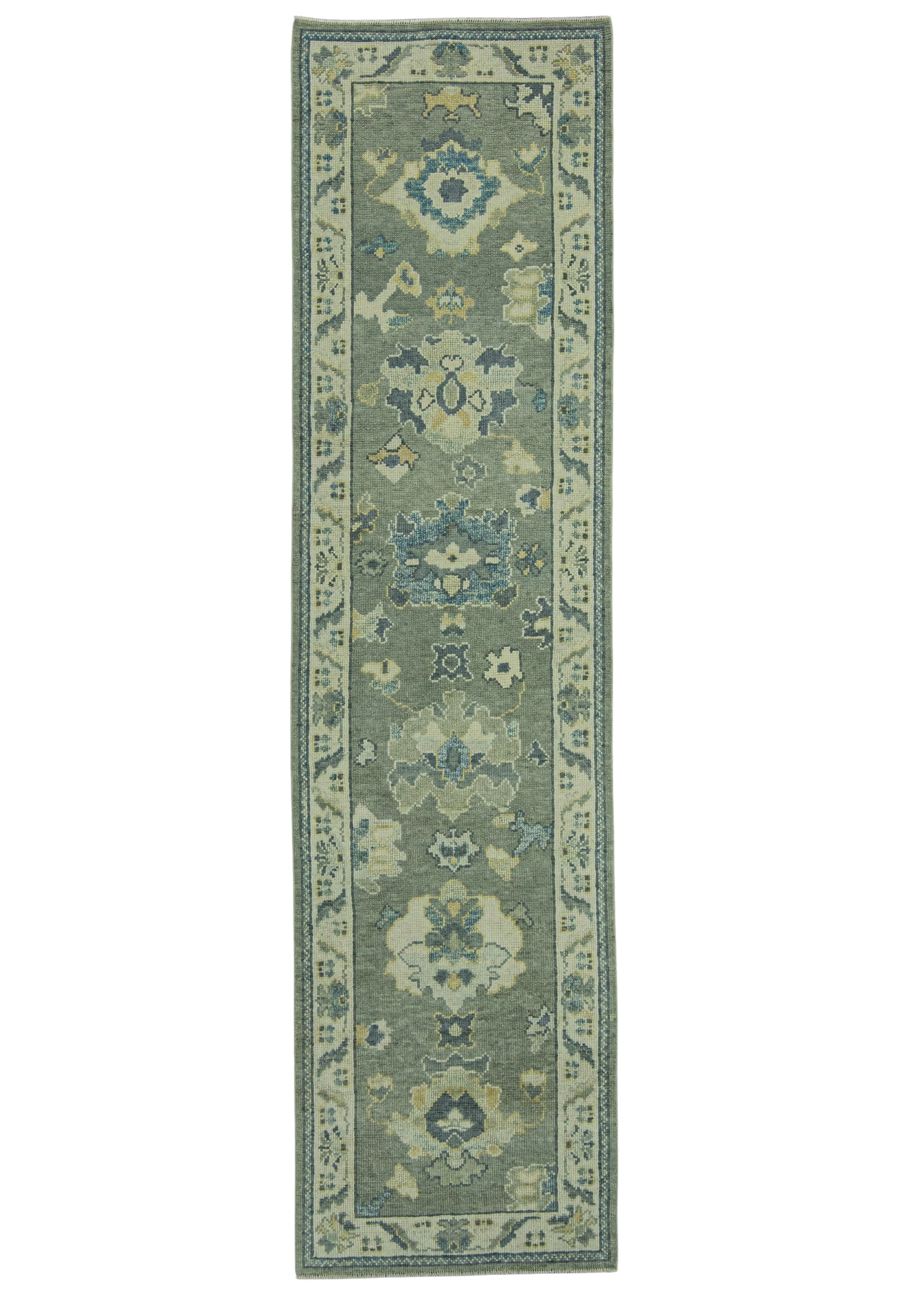 Turkish Oushak Rug 2'7" x 9'10" #19176
