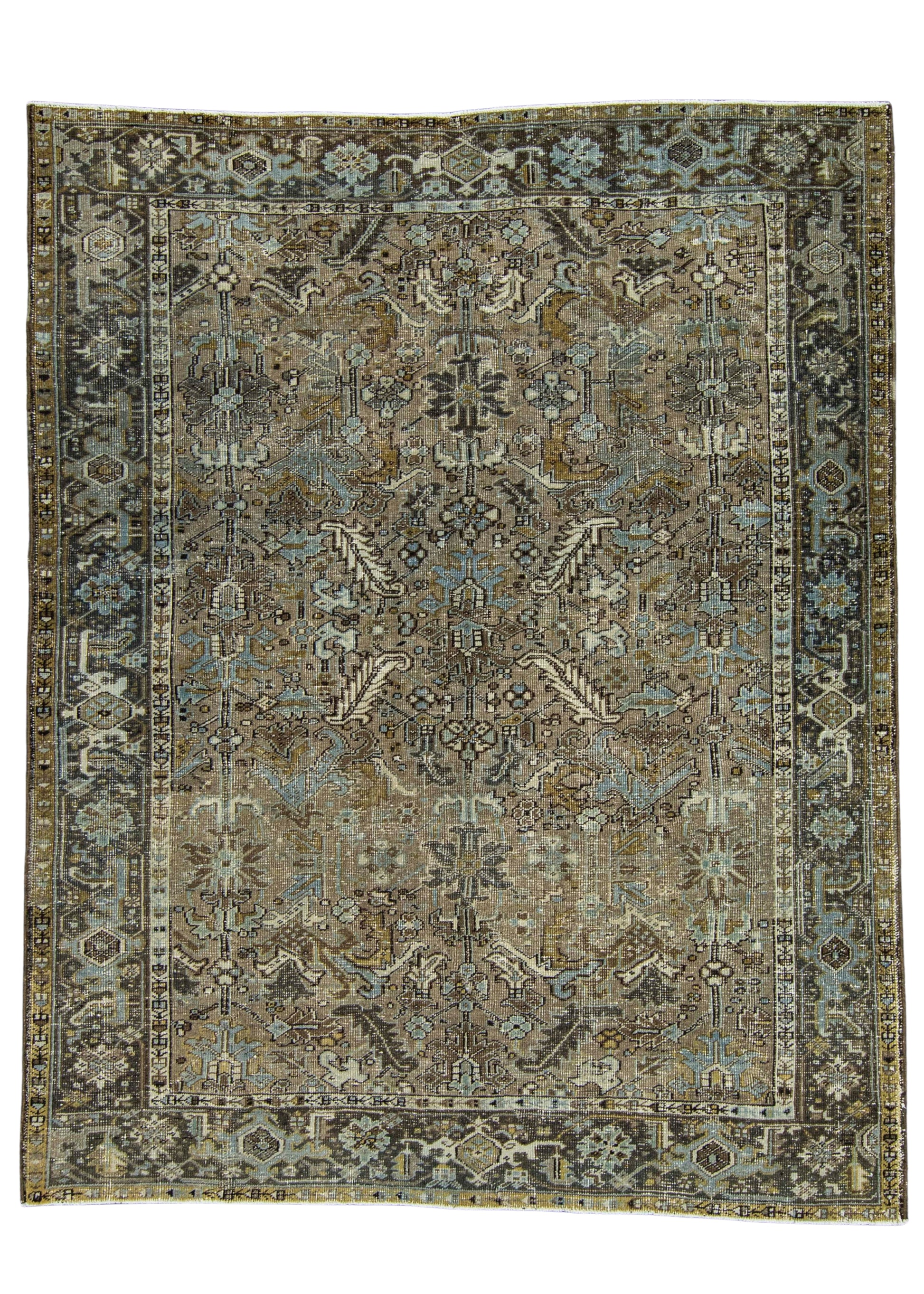 Turkish Vintage Rug 7'2" x 9' #16859