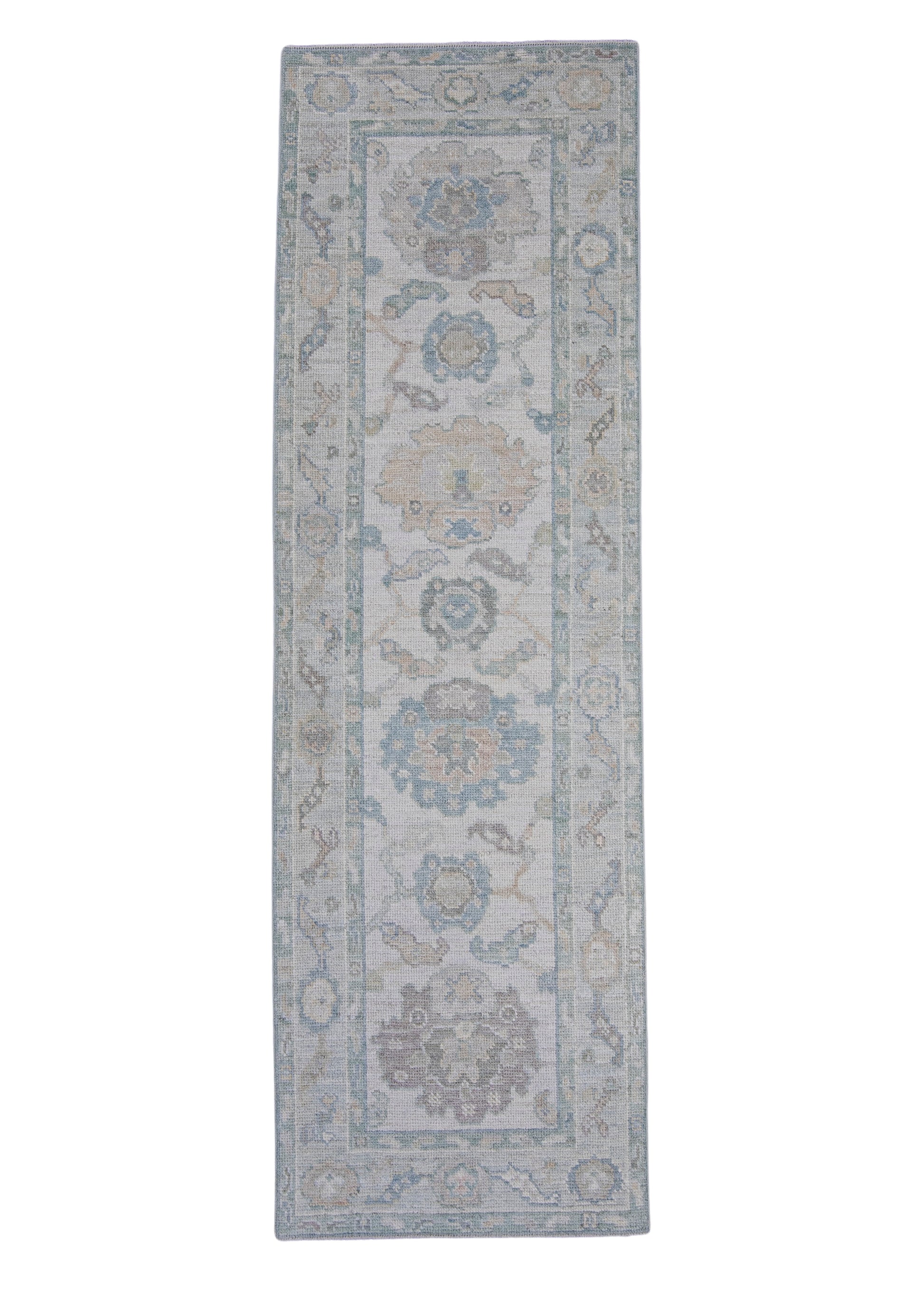 Turkish Oushak Runner Rug 2'6" x 8' #16289