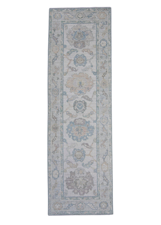 Turkish Oushak Runner Rug 2'6" x 8' #16289