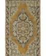 Turkish Mini Rug Oriental Hand Knotted Vintage Rug 1'9" x 3' #16327