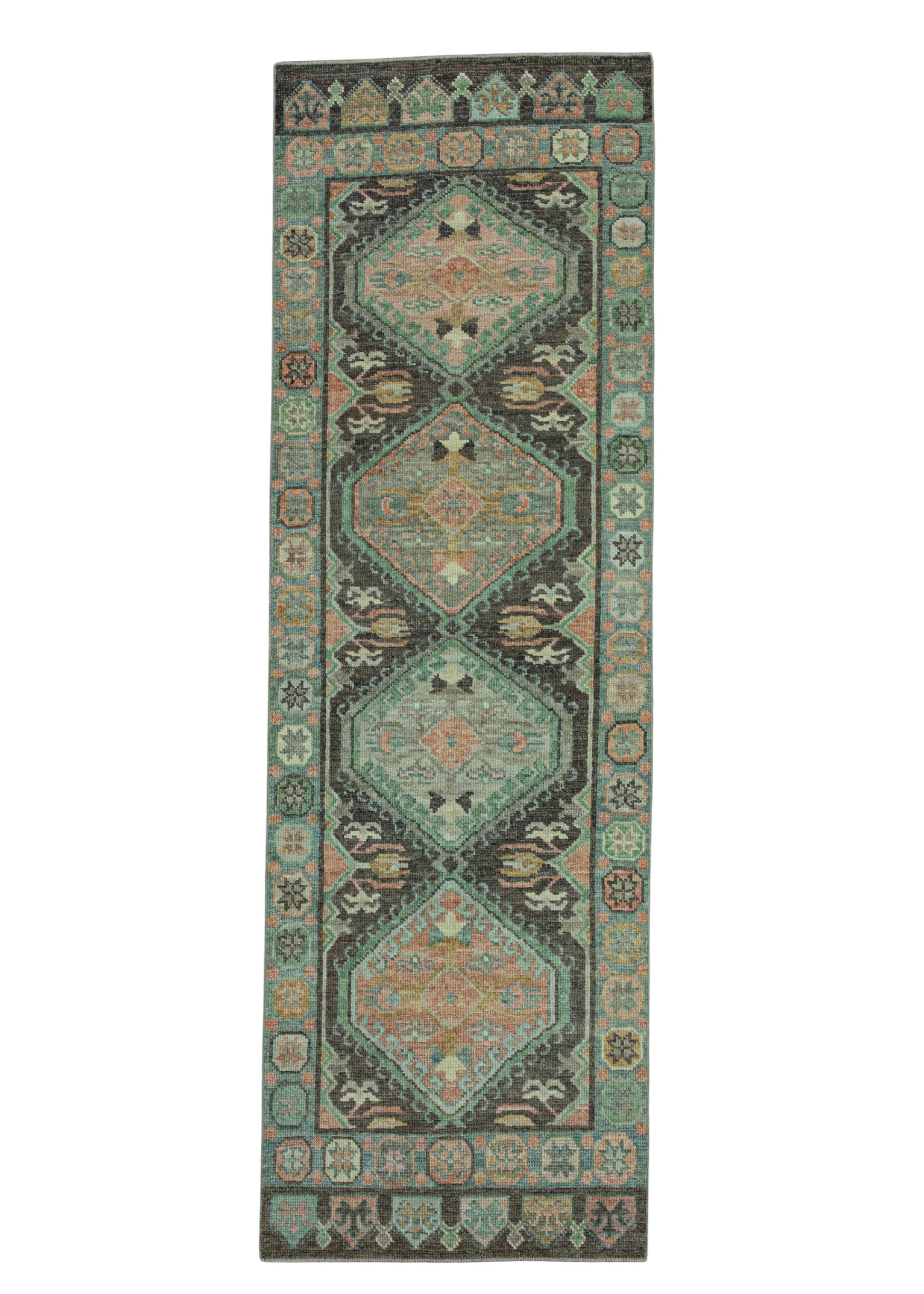 Turkish Oushak Rug 2'8" x 8'4" #20087