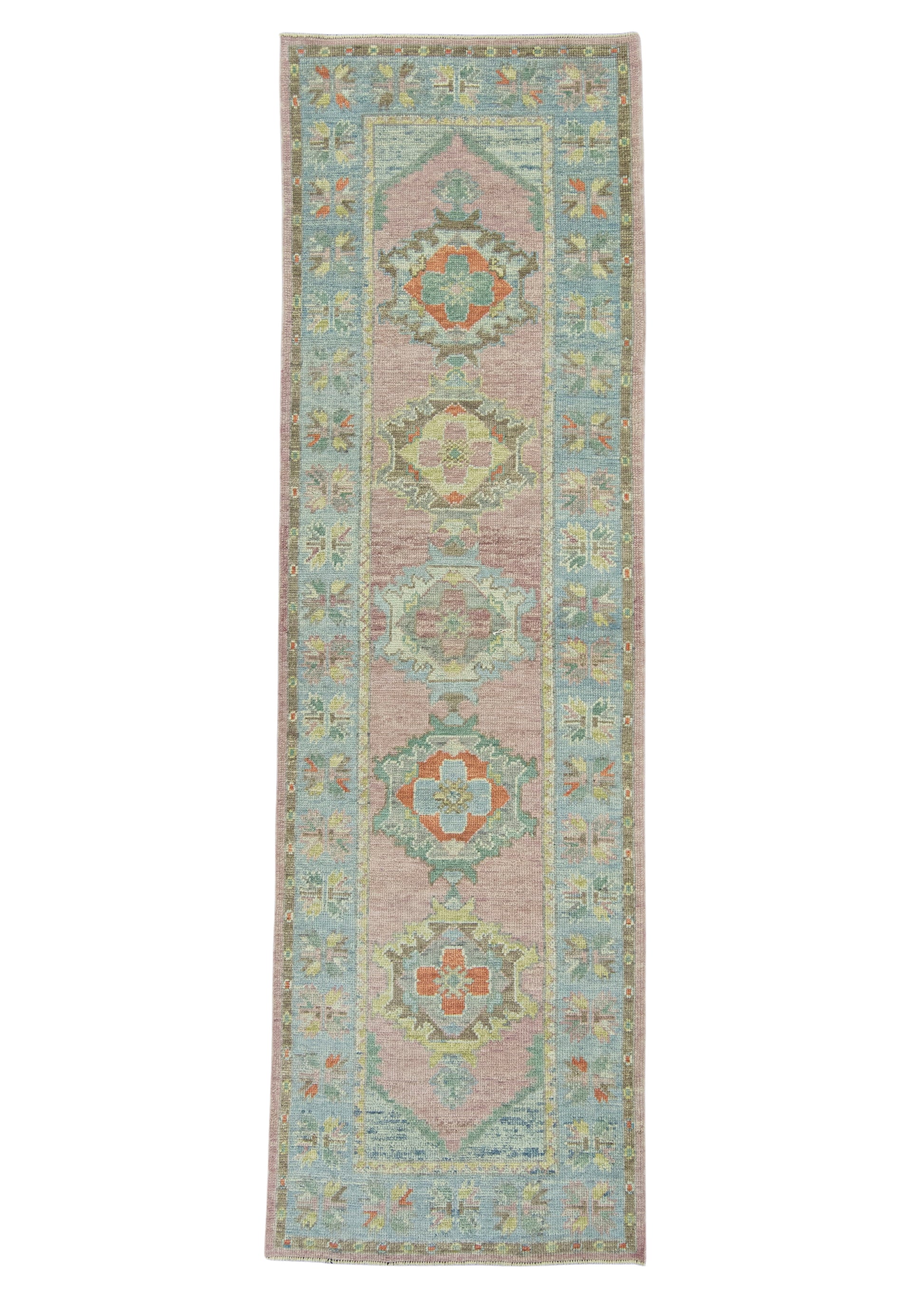 Turkish Oushak Runner Rug 3'2" x 10'6" #23656