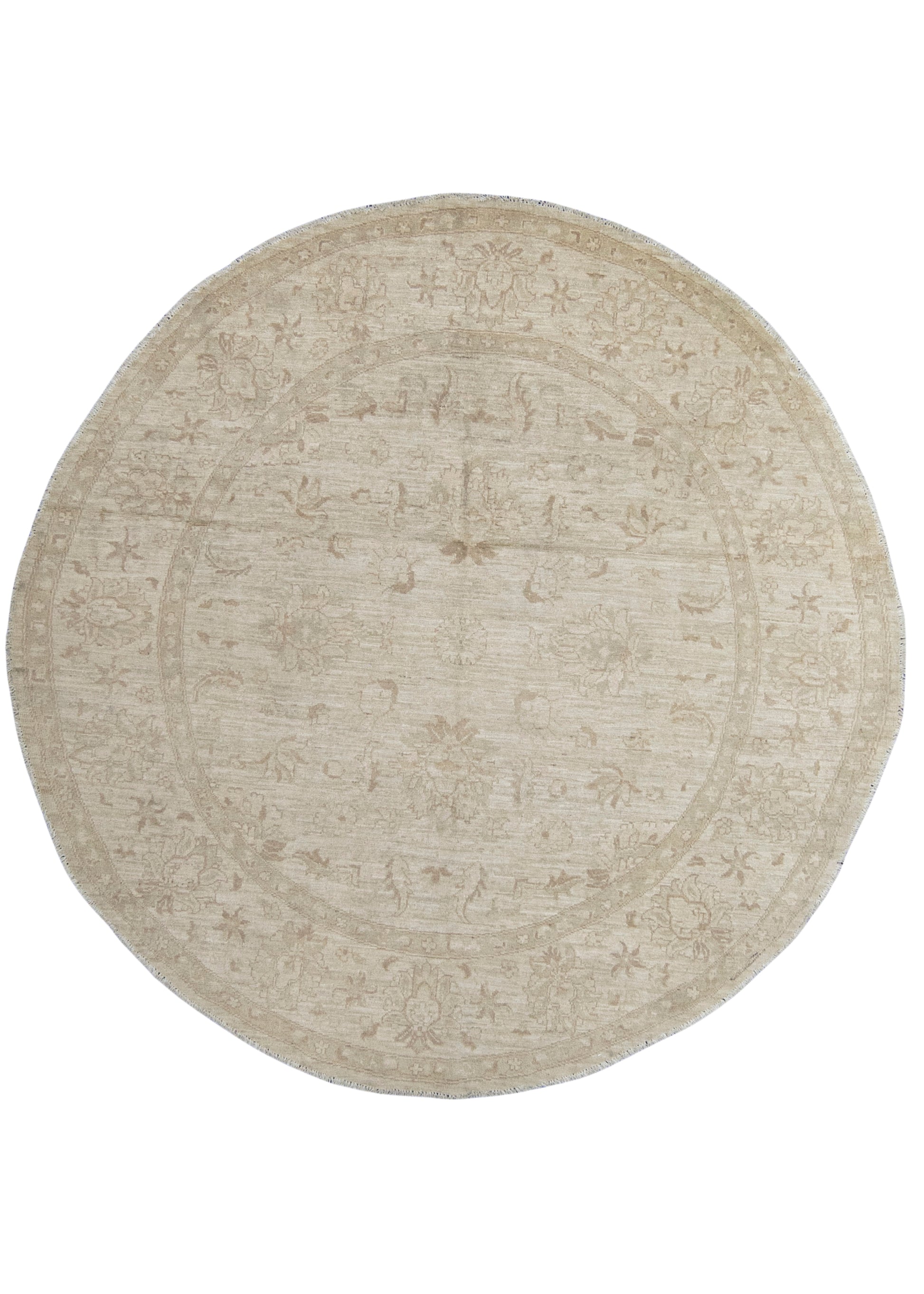 Oushak Round Rug 6'2" x 6'3" #23548