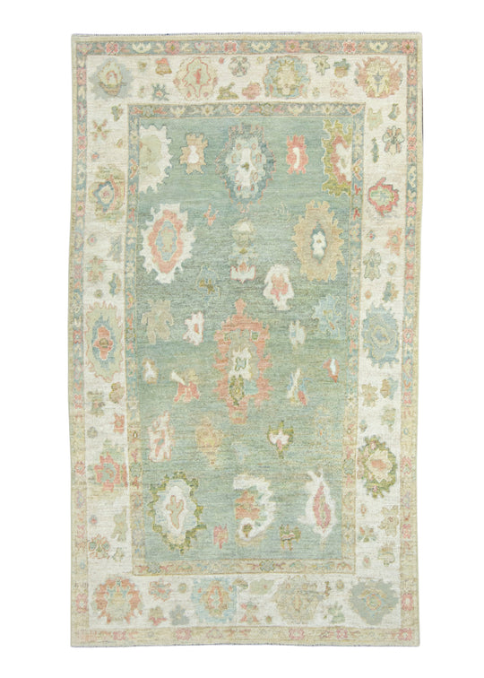 Turkish Oushak Rug 5'4" x 9'4" #18531