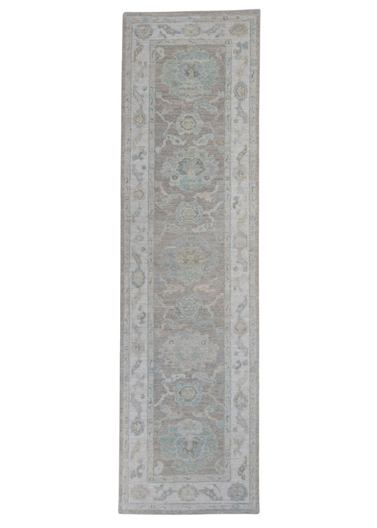 Turkish Oushak Runner Rug 2'10" x 10'1" #16375