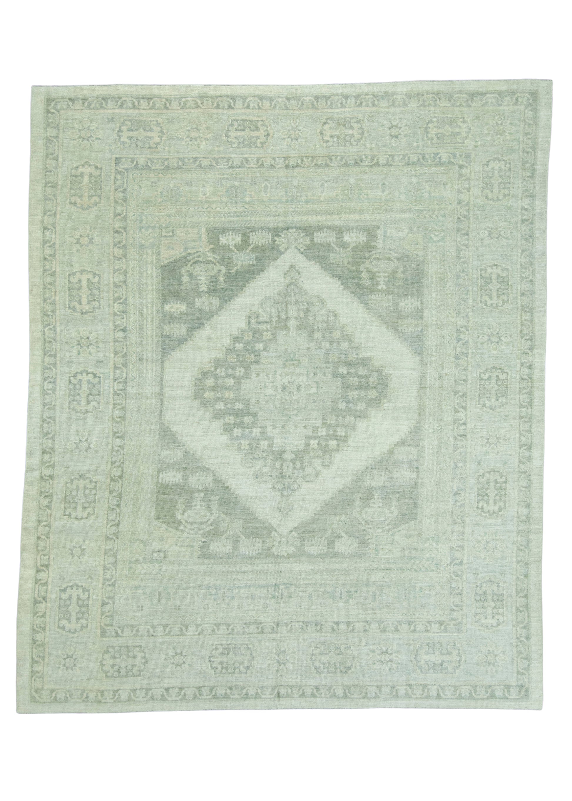 Turkish Oushak Antique Look Rug 8'7" x 10'4" #19346