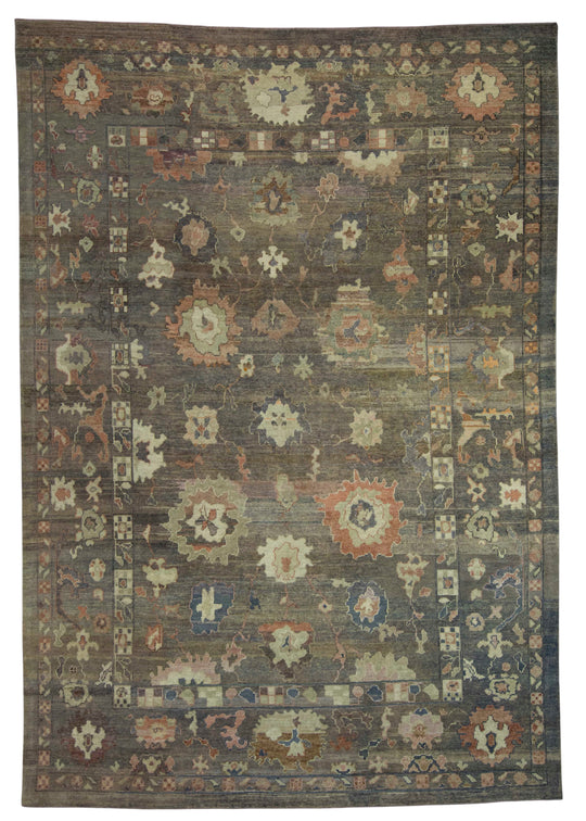 Turkish Oushak Old Wool Rug 9'3" x 13'4" #18067