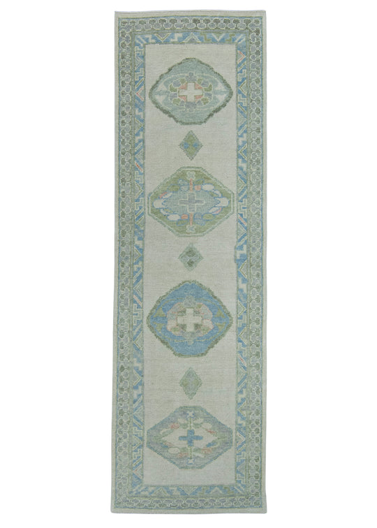 Turkish Oushak Rug 2'7" x 8'6" #20011