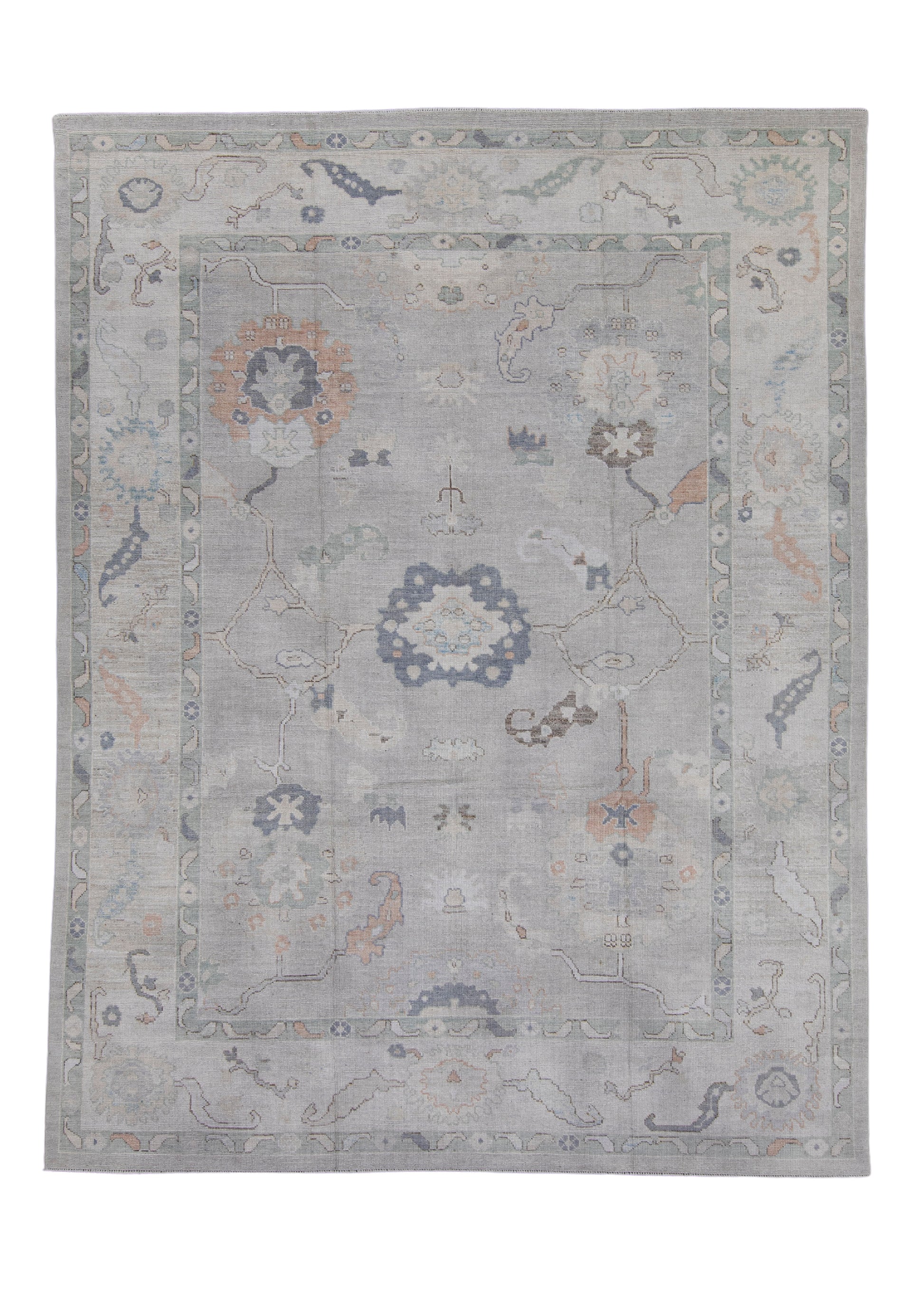 Turkish Oushak Rug 9'4" x 12'3" #16936