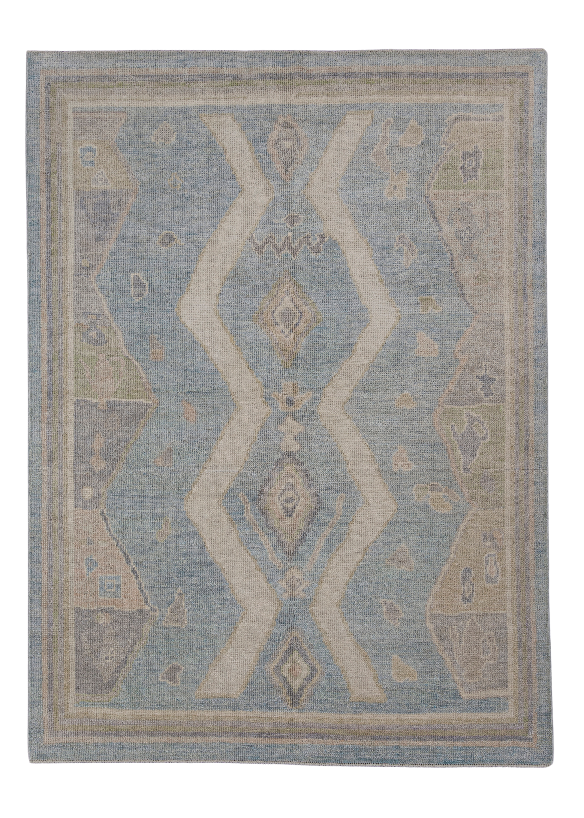 Turkish Oushak Rug 5' x 6'10" #12187
