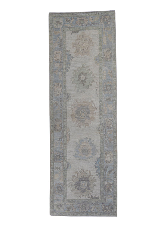 Turkish Oushak Runner Rug 2'11" x 8'8" #16161