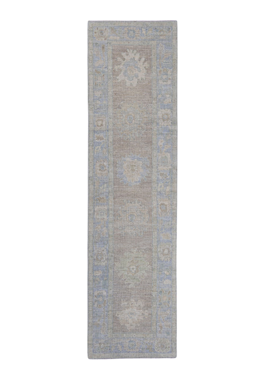 Turkish Oushak Runner Rug 2'8" x 10'1" #16190