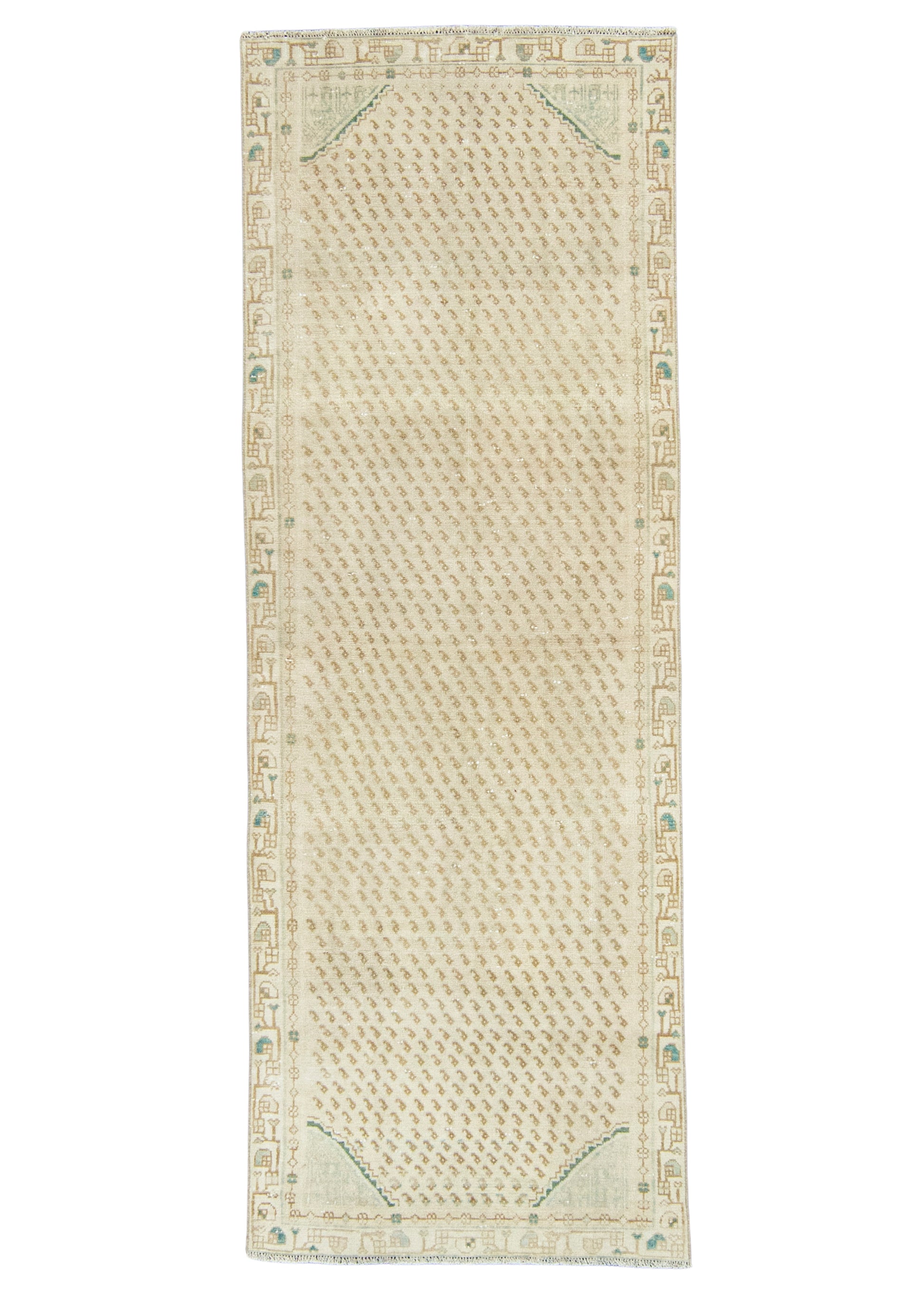 Turkish Vintage Rug  3'5" x 9'7" #21113