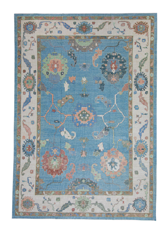 Turkish Oushak Rug 12'8" x 18'2" #16738