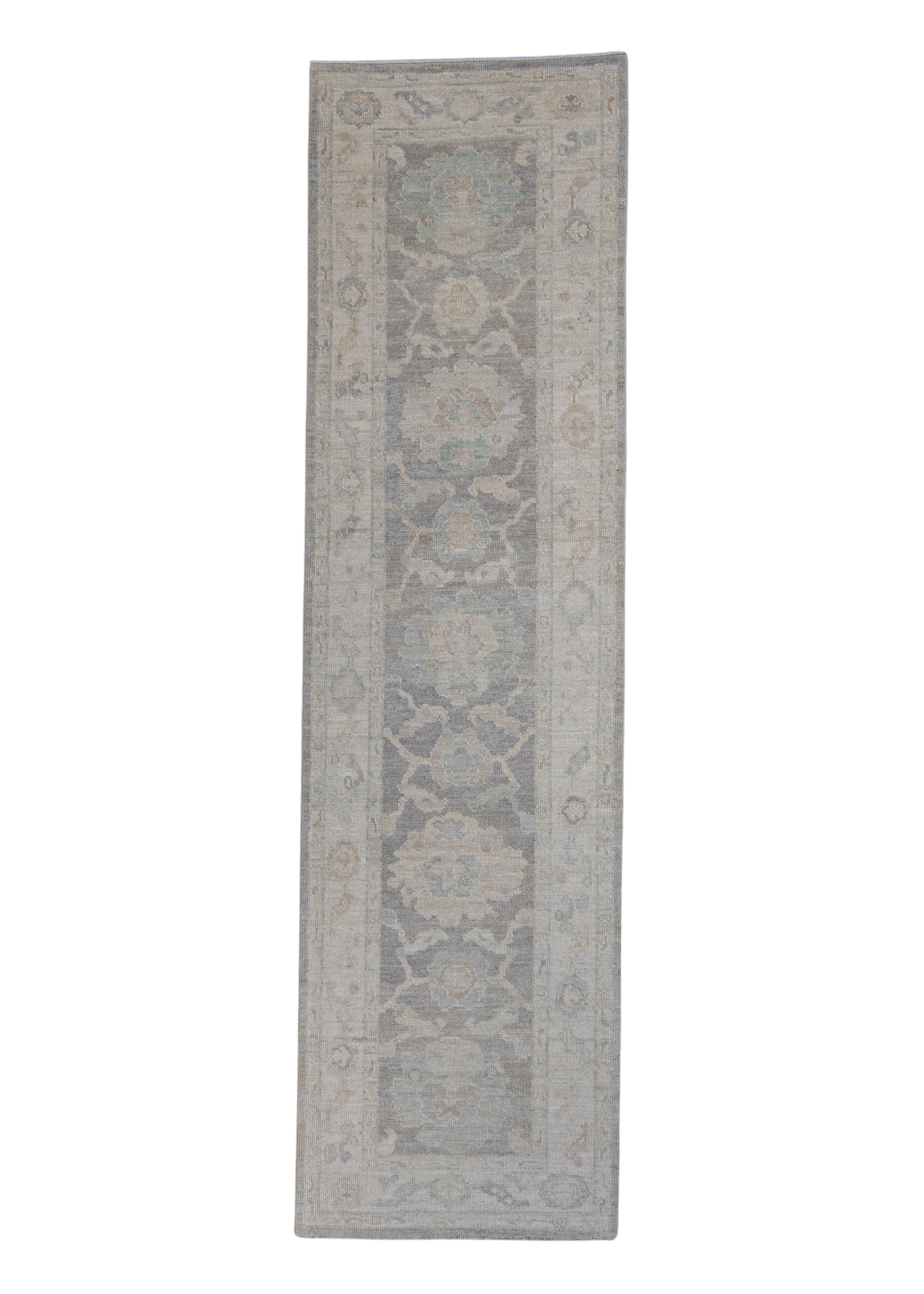 Turkish Oushak Runner Rug 2'10" x 10'2" #16203