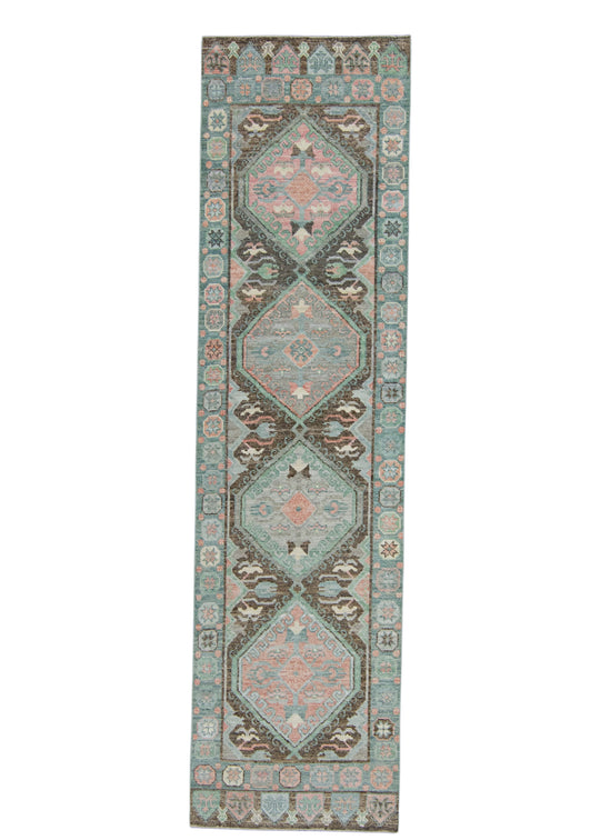 Turkish Oushak Rug 2'10" x 10'6" #20018