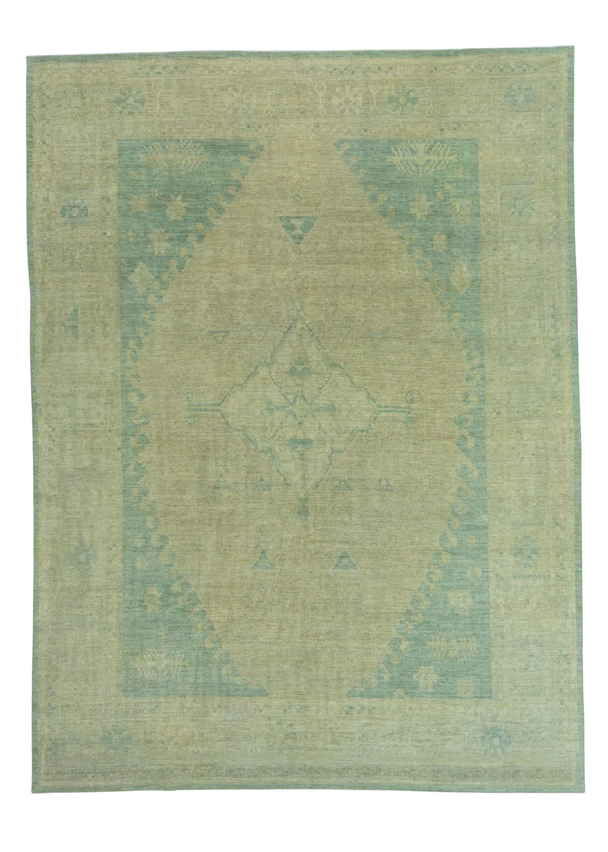 Turkish Oushak Antique Look Rug 9'4" x 12'5" #20073