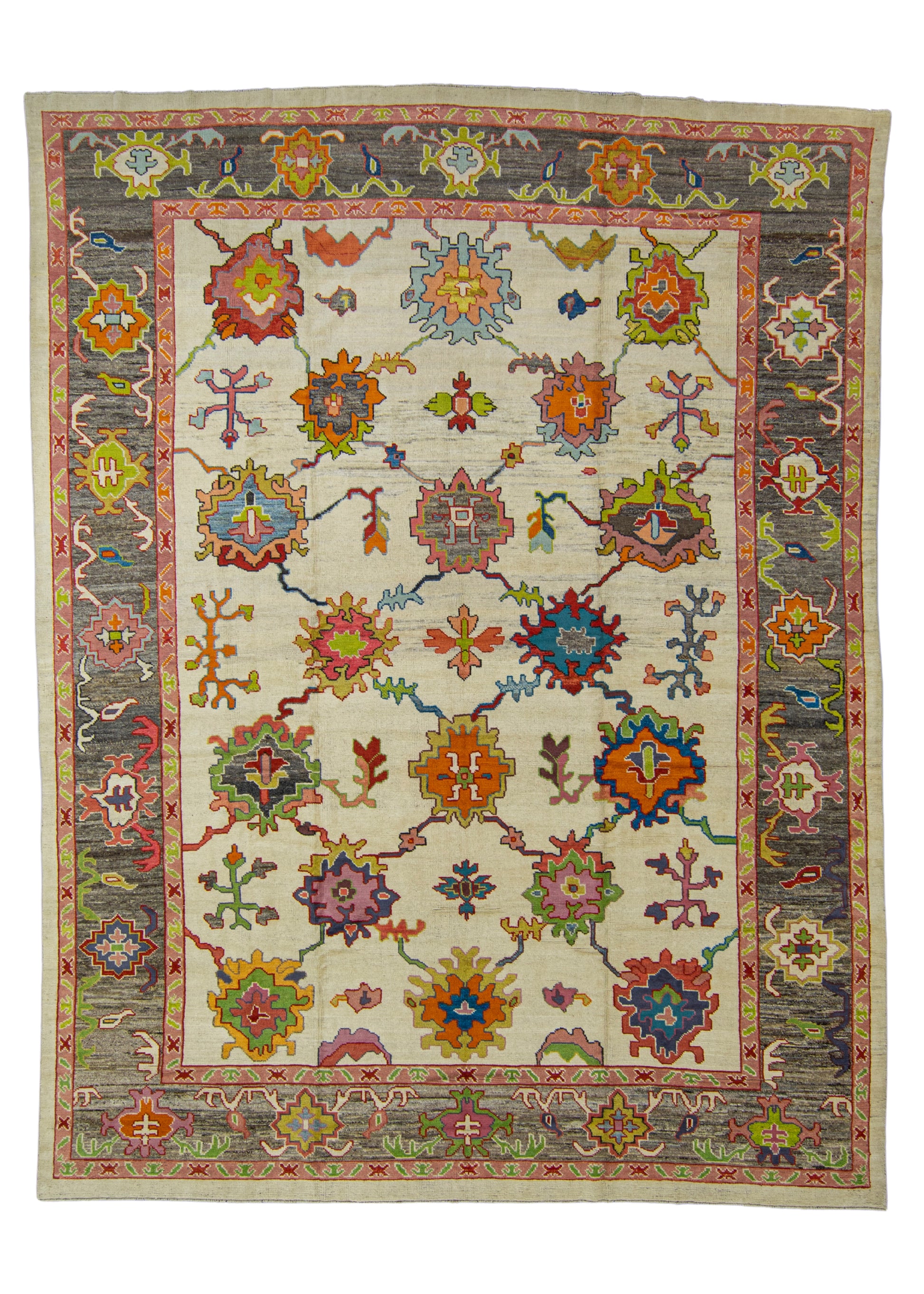 Handwoven Oushak Rug 11'5" x 14'8" #17850