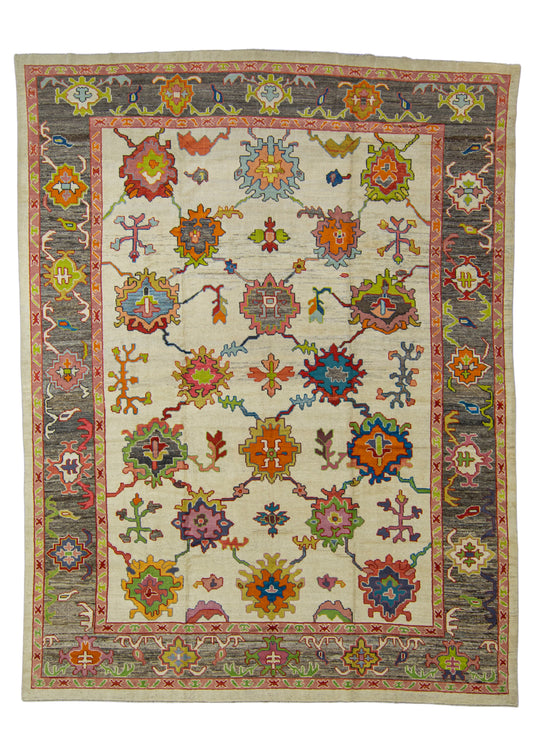 Handwoven Oushak Rug 11'5" x 14'8" #17850