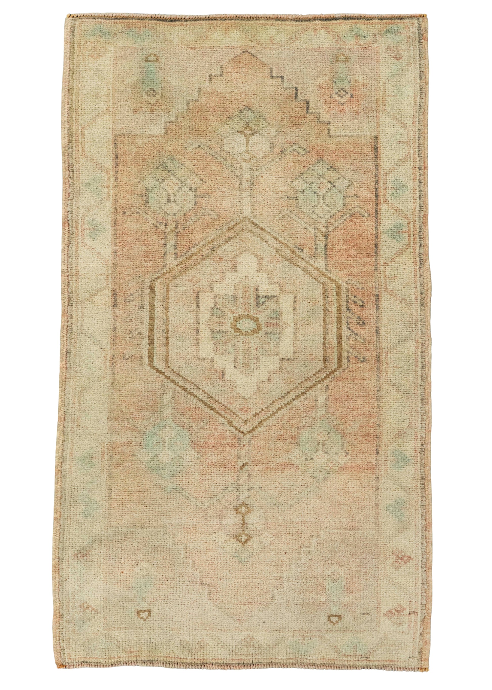 Turkish Mini Rug Oriental Hand Knotted Vintage Rug  1'8" x  2'11" #22030