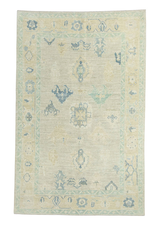 Turkish Oushak Rug 6' x 9'5" #18625