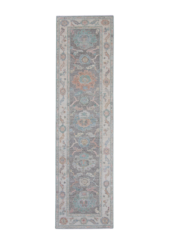 Turkish Oushak Runner Rug 2'9" x 10' #16191