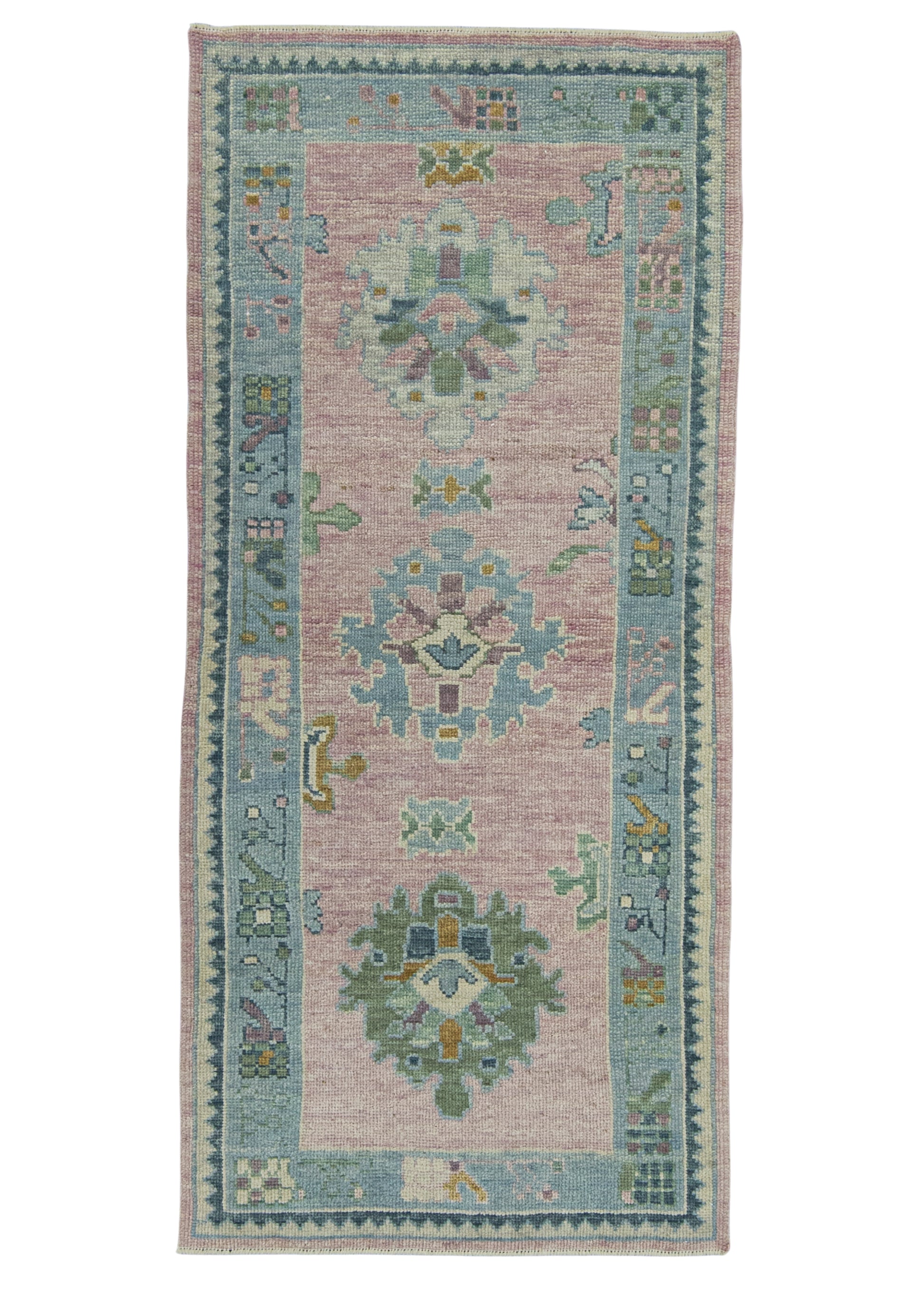 Turkish Oushak Runner Rug 3'3" x 7'2" #23661
