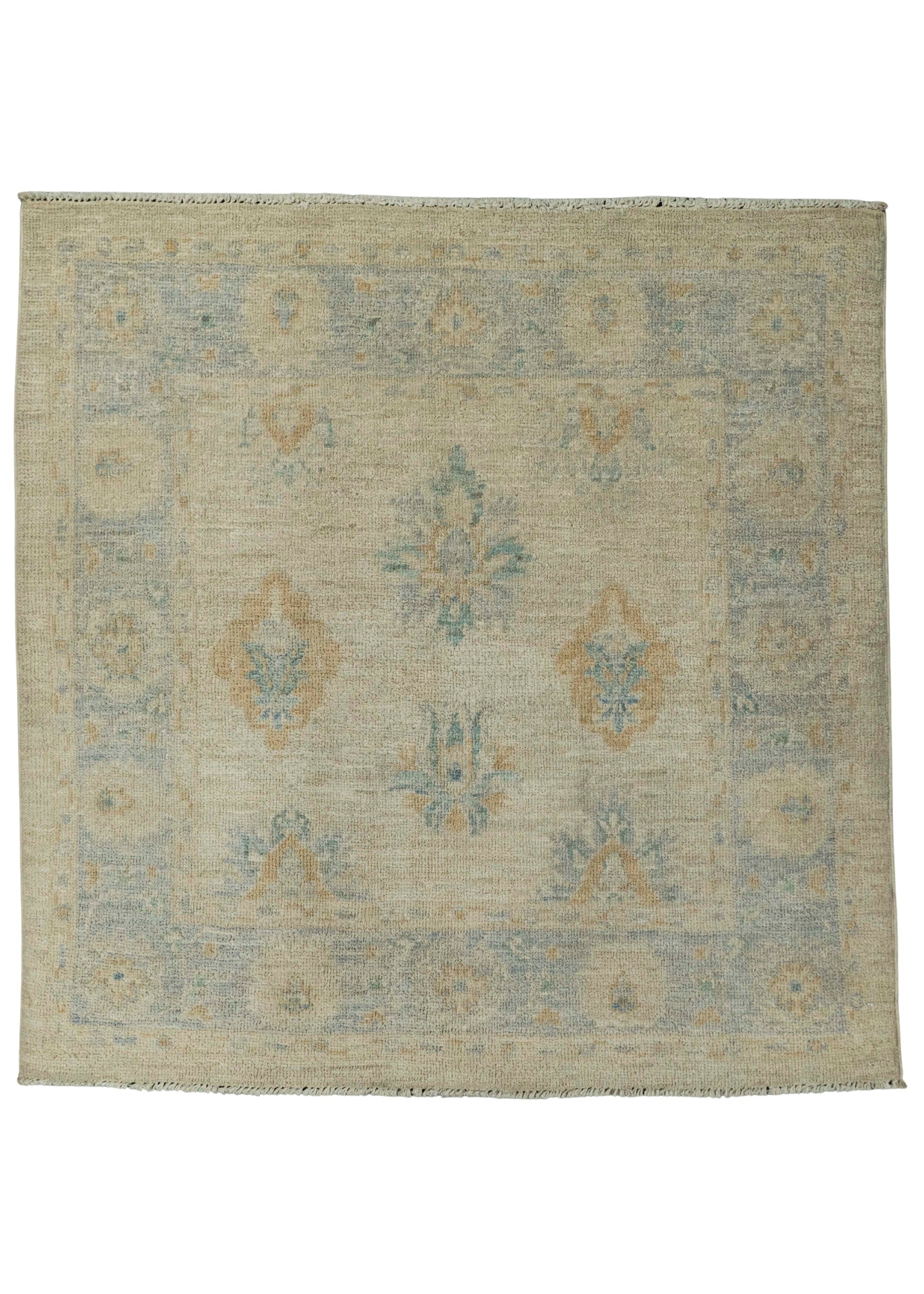 Oushak Square Rug 3'2" x 3'2"  #21350