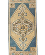 Turkish Mini Rug Oriental Hand Knotted Vintage Rug 1'5" x 3' #21221