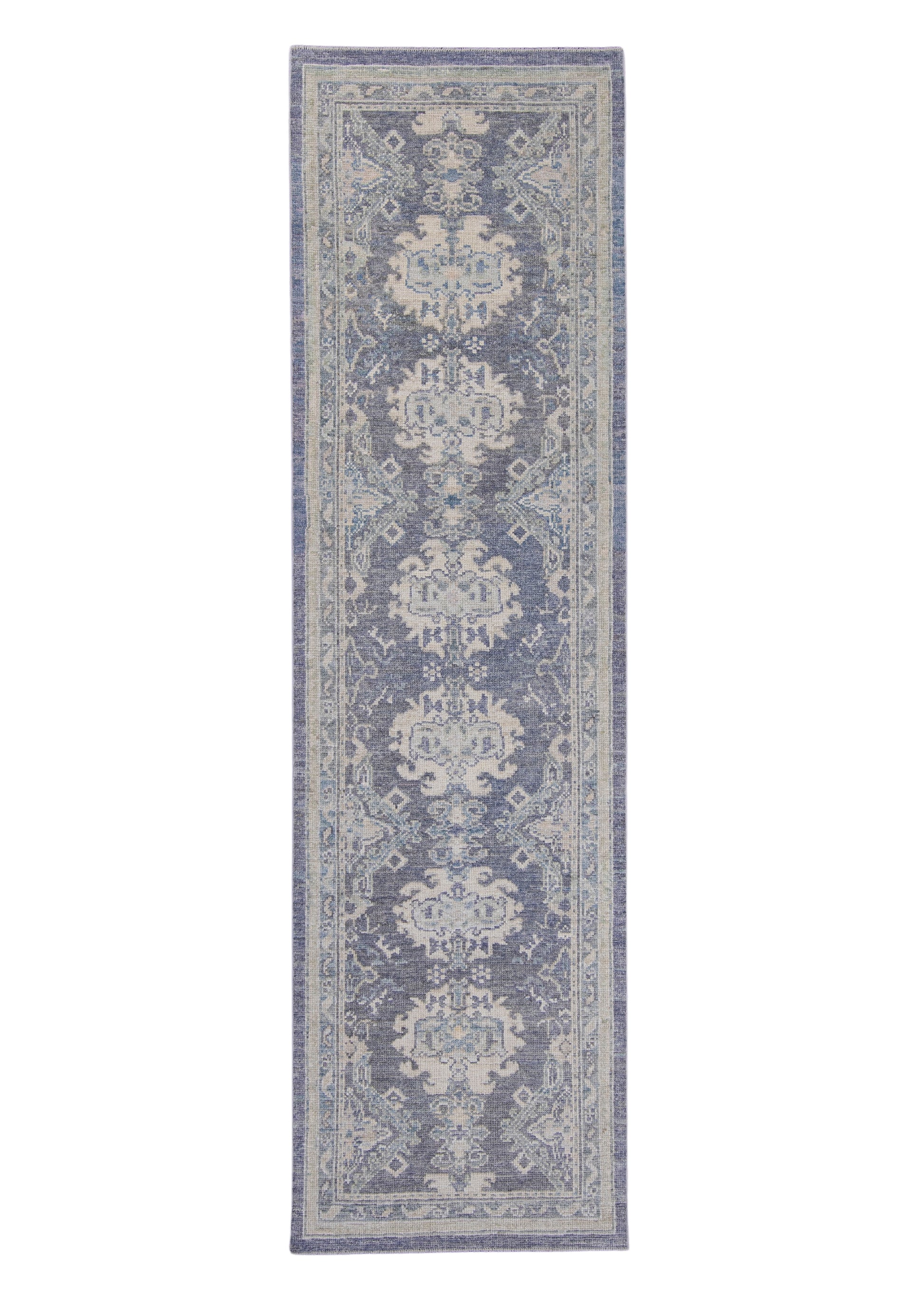 Turkish Oushak Runner Rug 2'10" x 9'11" #16292